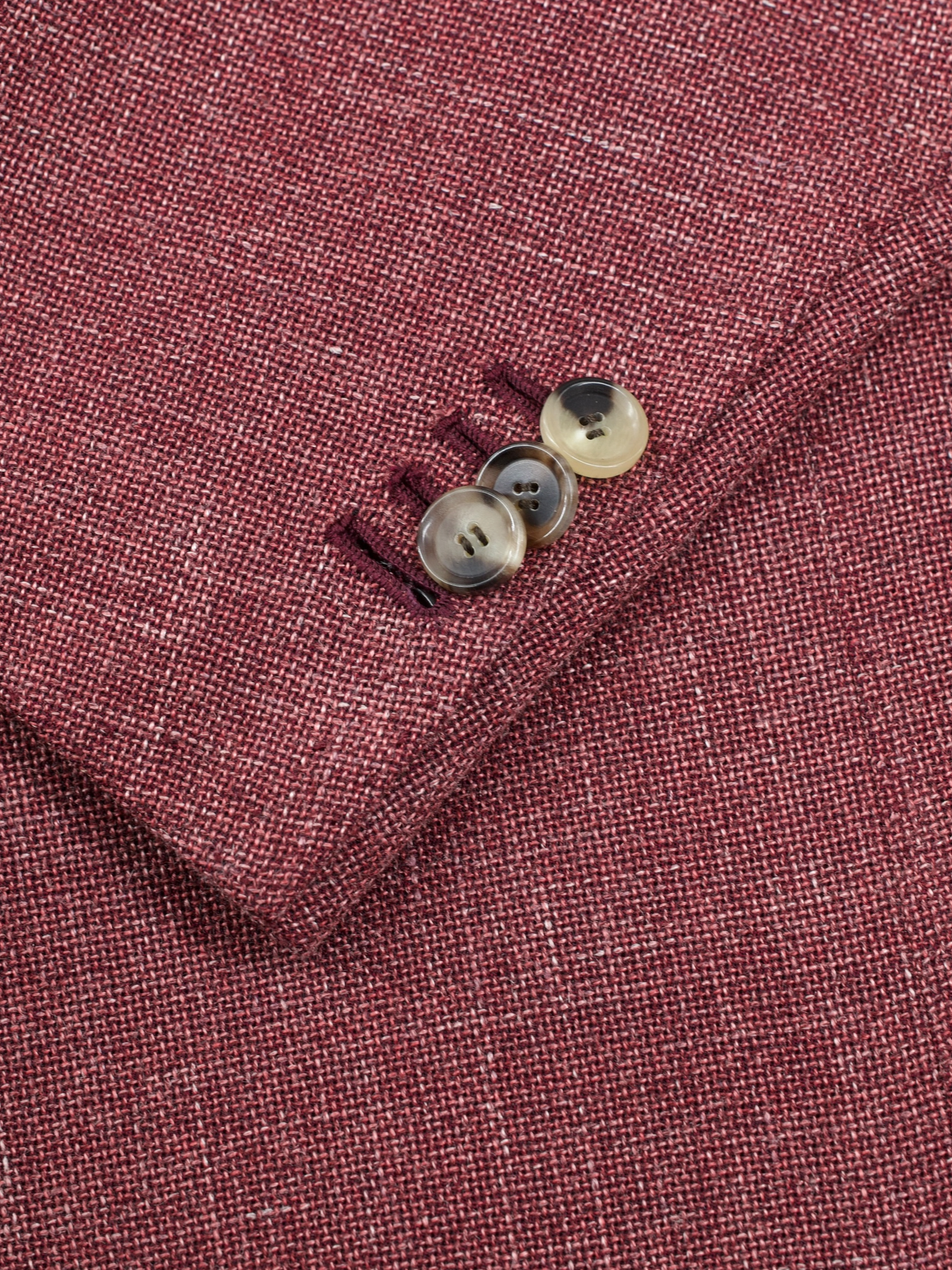 Cesare Attolini Rosé Wool, Silk & Linen Melange Jacket