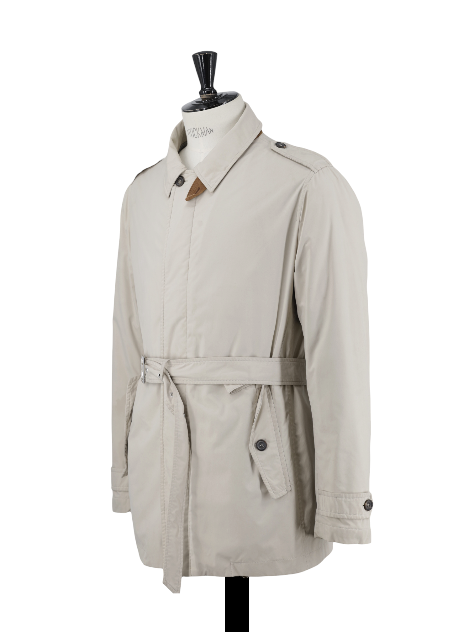 Luigi Borrelli Beige Softshell Neapolitan Trenchcoat