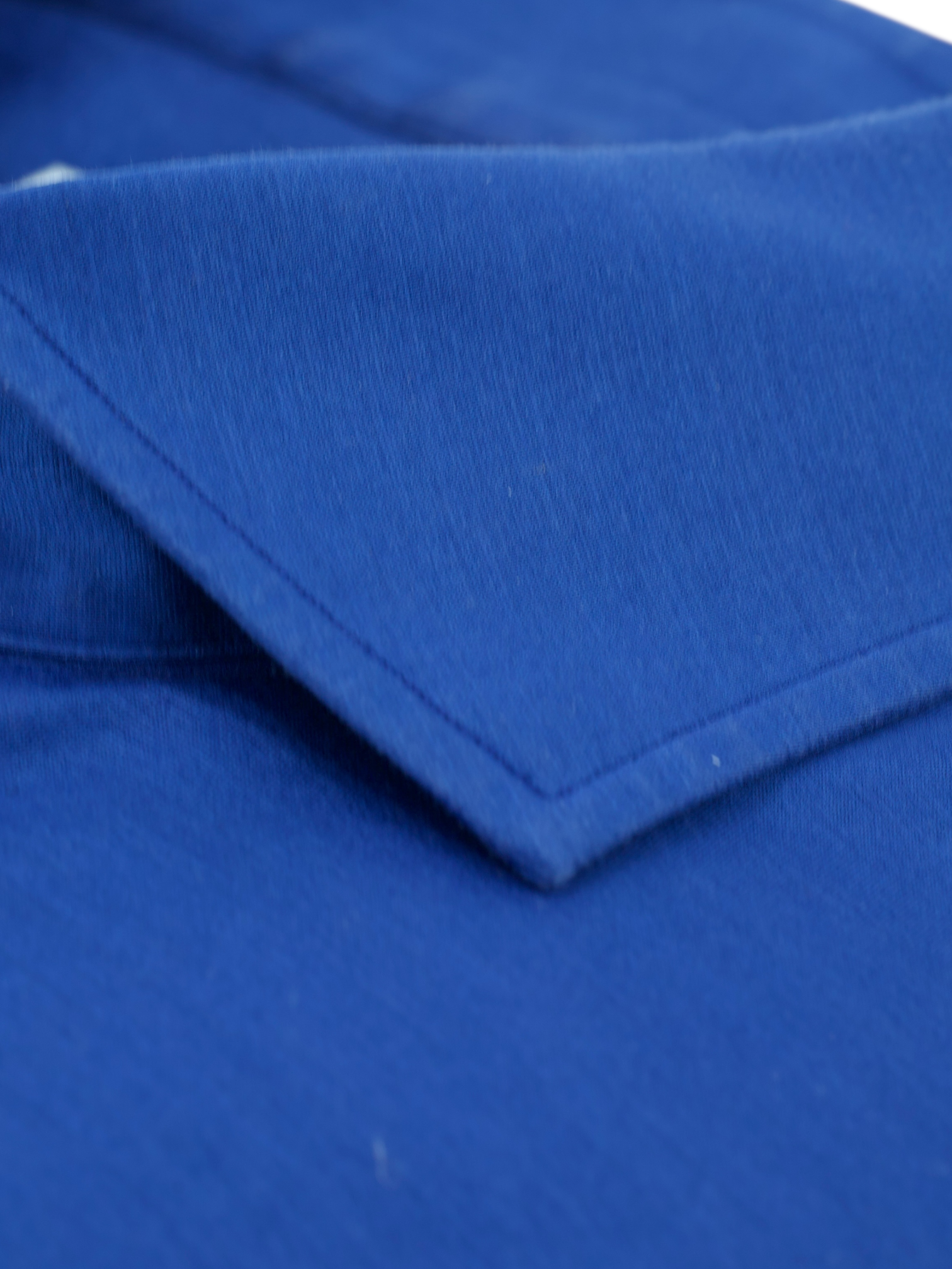 Marol Azure Blue Jersey-Knitted Cotton Shirt