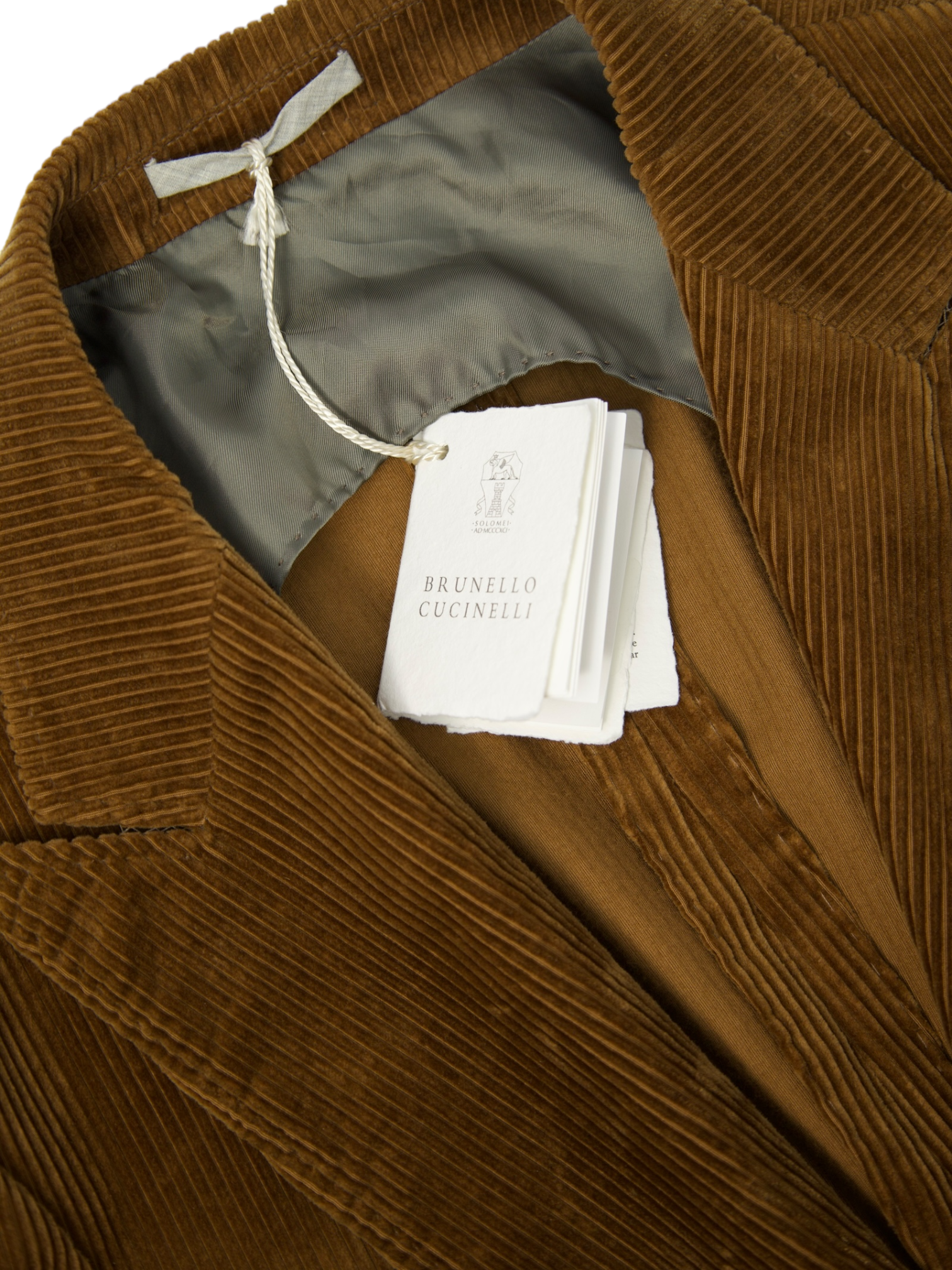 Brunello Cucinelli Brown Cotton Vulcano Corduroy Jacket