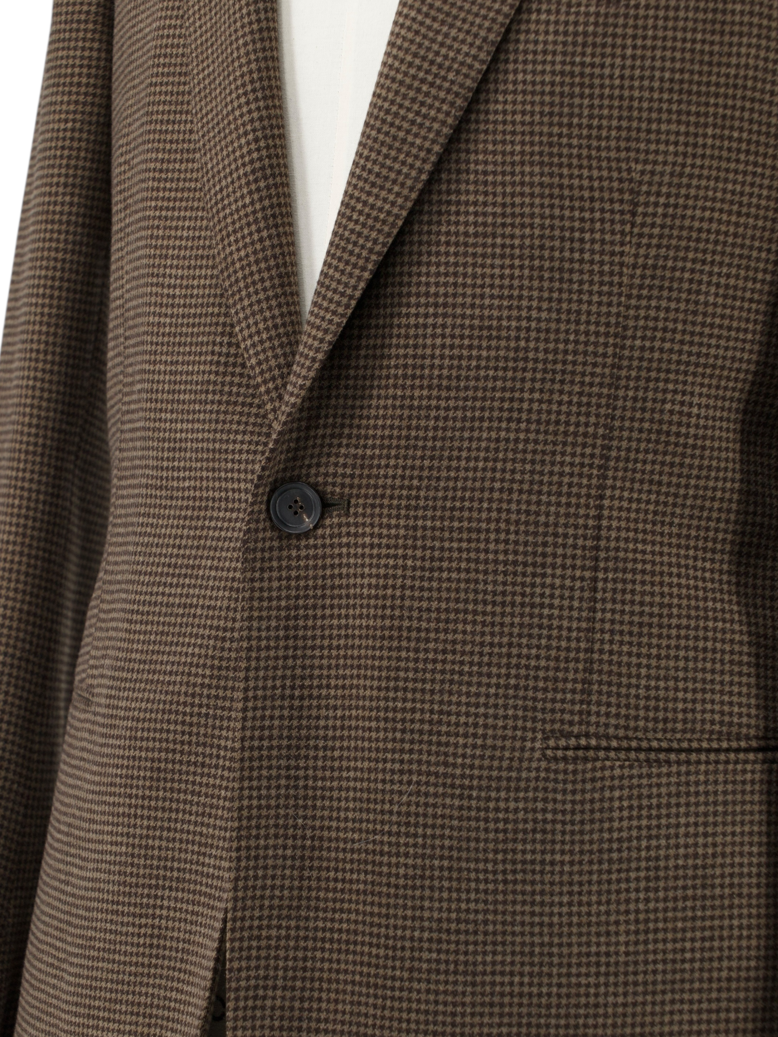 Stile Latino Brown Saxony-Wool Pied de Poule Jacket