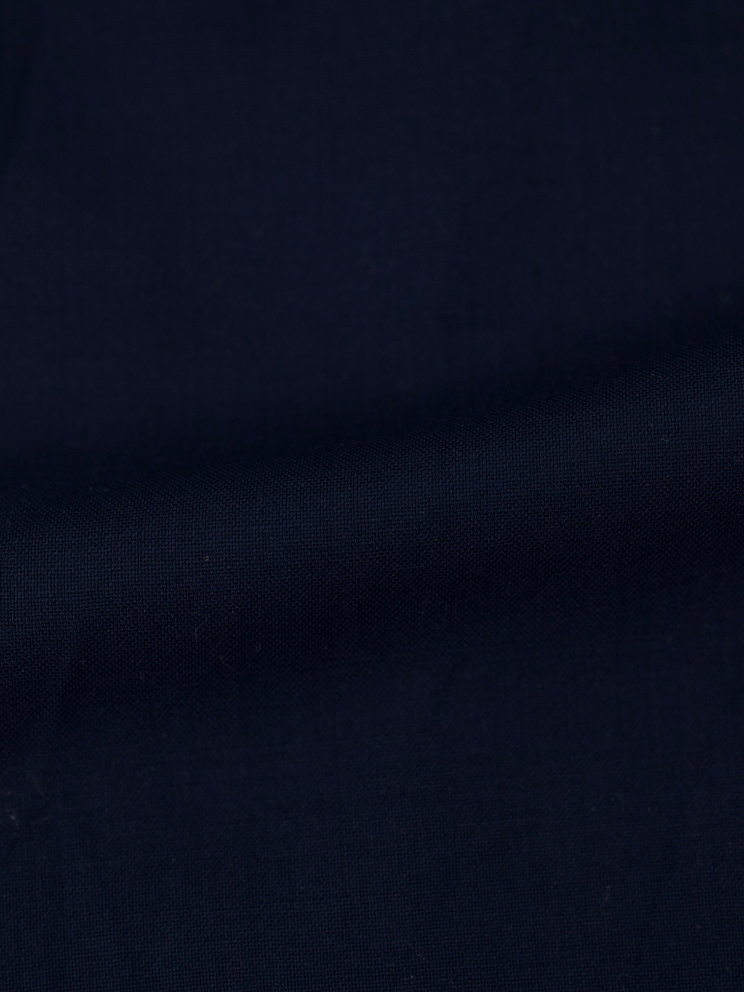 100 Hands Navy High-Twisted Wool Shirt