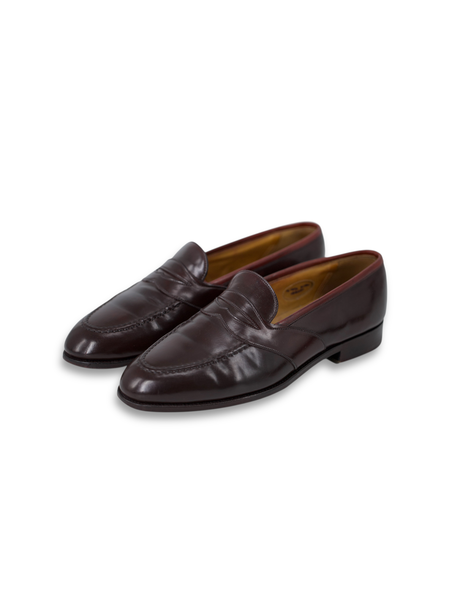 Edward Green Burgundy Cordovan Montepellier Penny Loafer