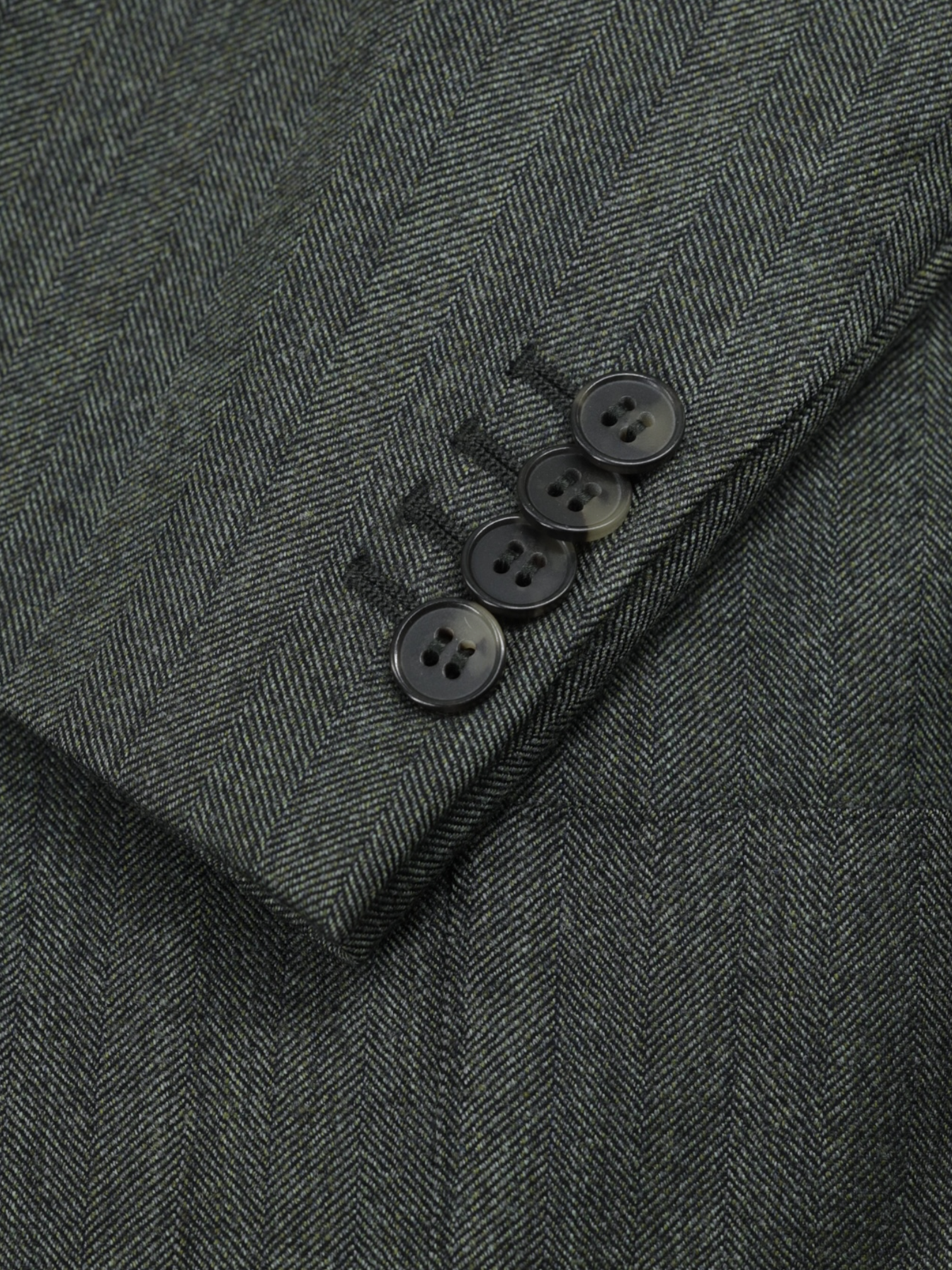 Ermenegildo Zegna Sage Green Trofeo-Wool Herringbone "Travel" Jacket