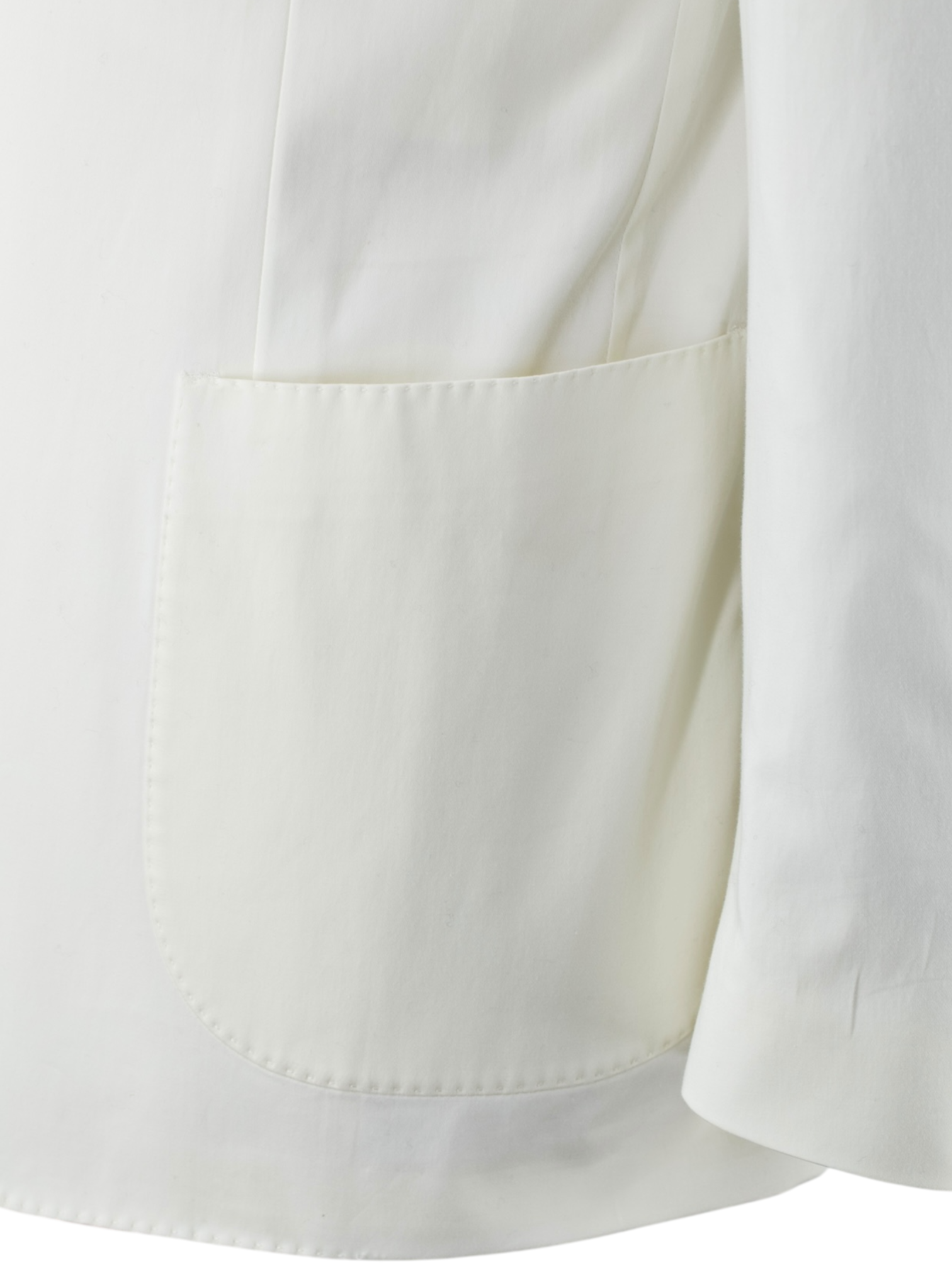 Lardini White Soft Cotton-Stretch Summer Jacket