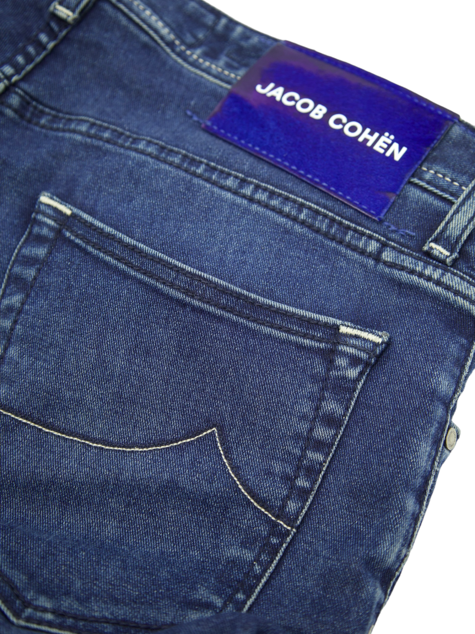 Jacob Cohen Denim Blue Cotton & Stretch Nick Jeans