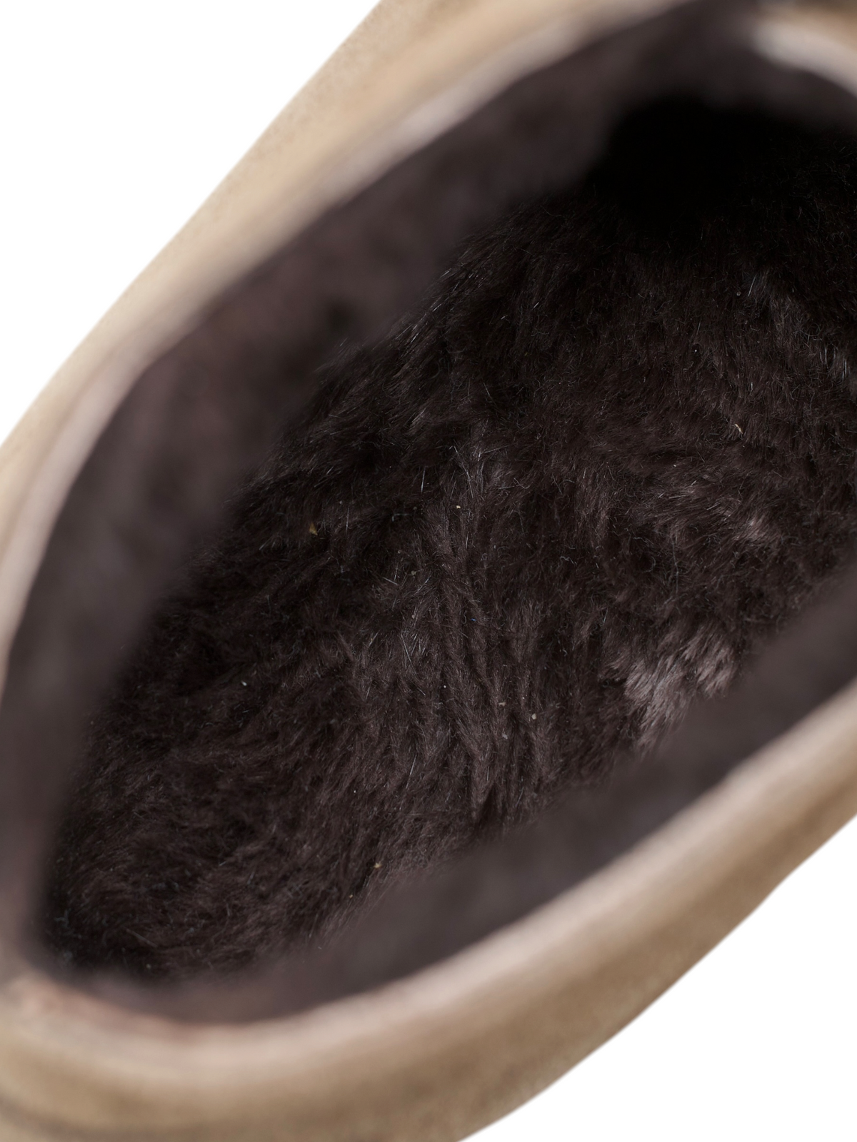 Bontoni Warm Taupe Suede & Castorino-Fur Lining Norvegese Desert Boots