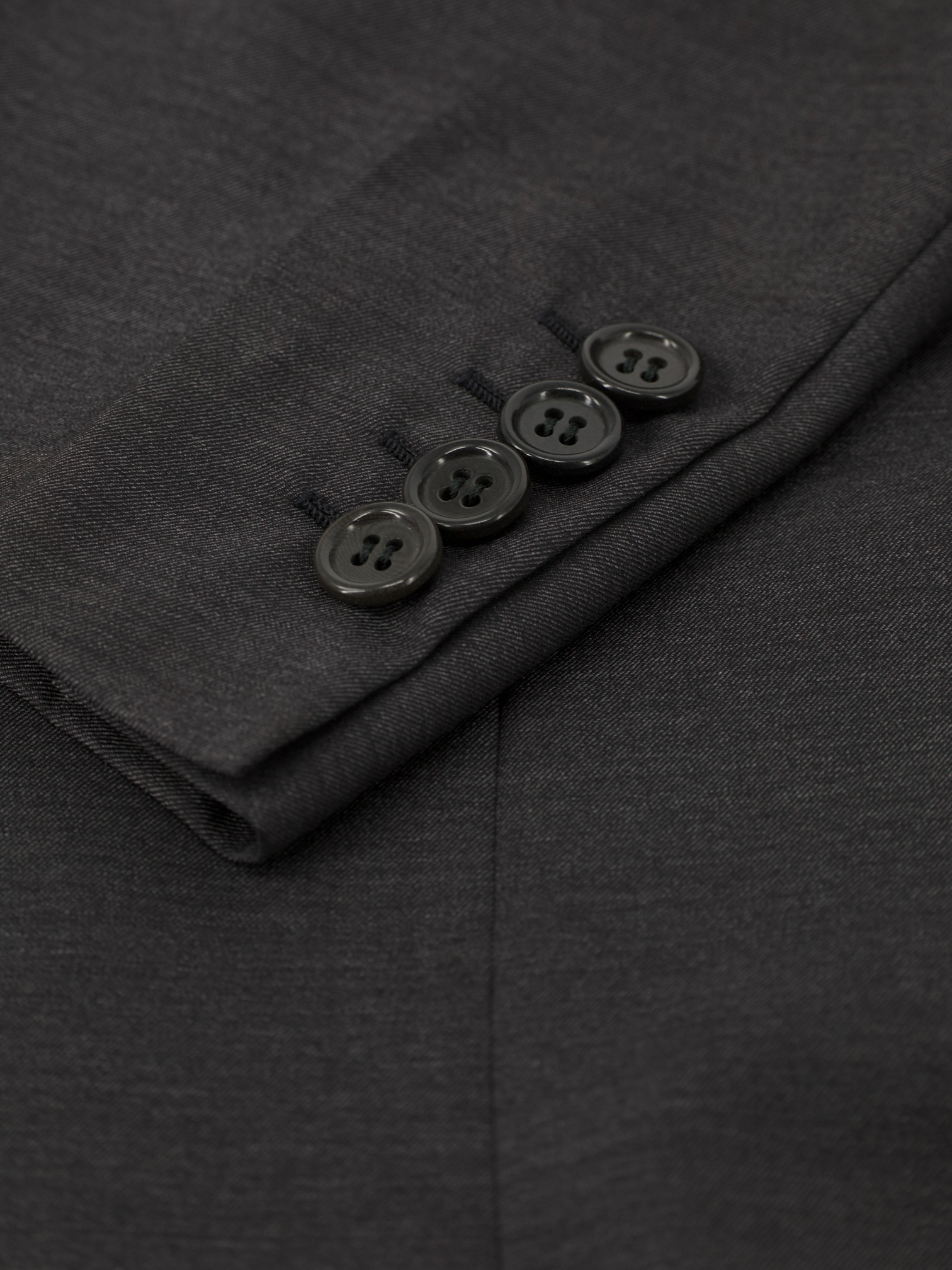 Brioni Dark Grey Wool & Silk Twill Senato Suit