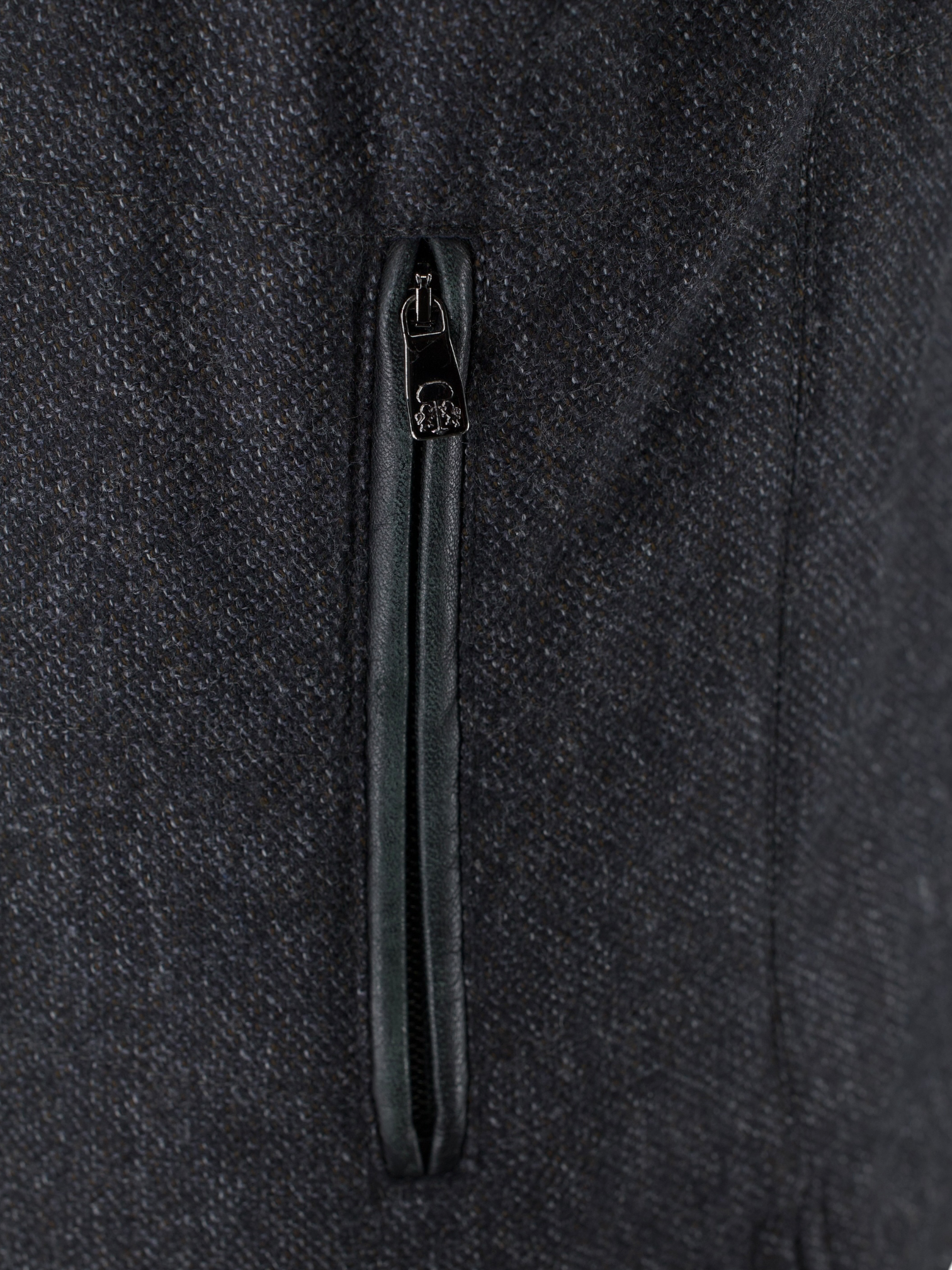 Corneliani Dark Grey Reversible Wool & Suede Bodywarmer Vest