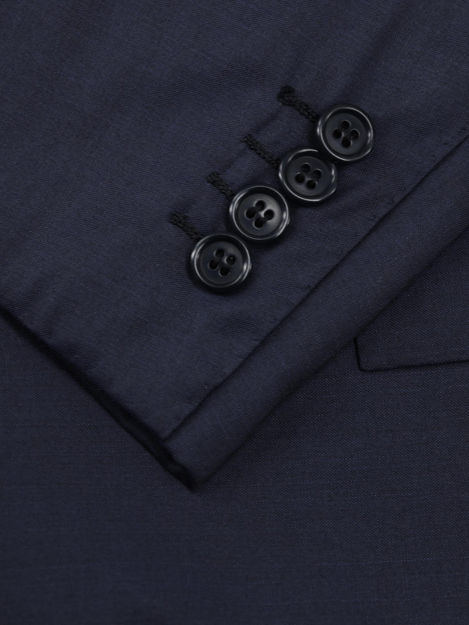Kiton Dark Blue Wool & Mohair Basket-Weave Summer Suit