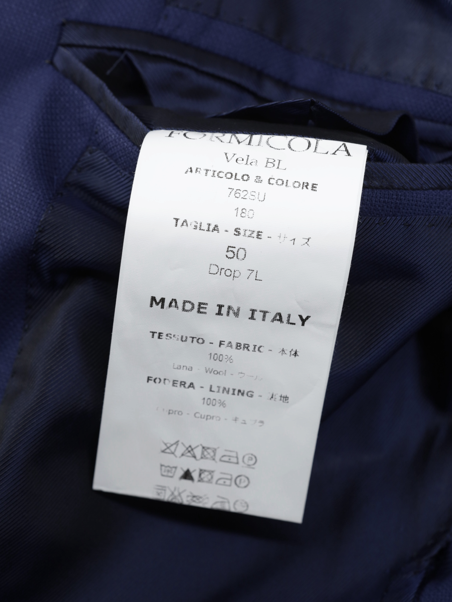 E. Formicola Kings Blue Lightweight-Wool Basket-Weave Suit