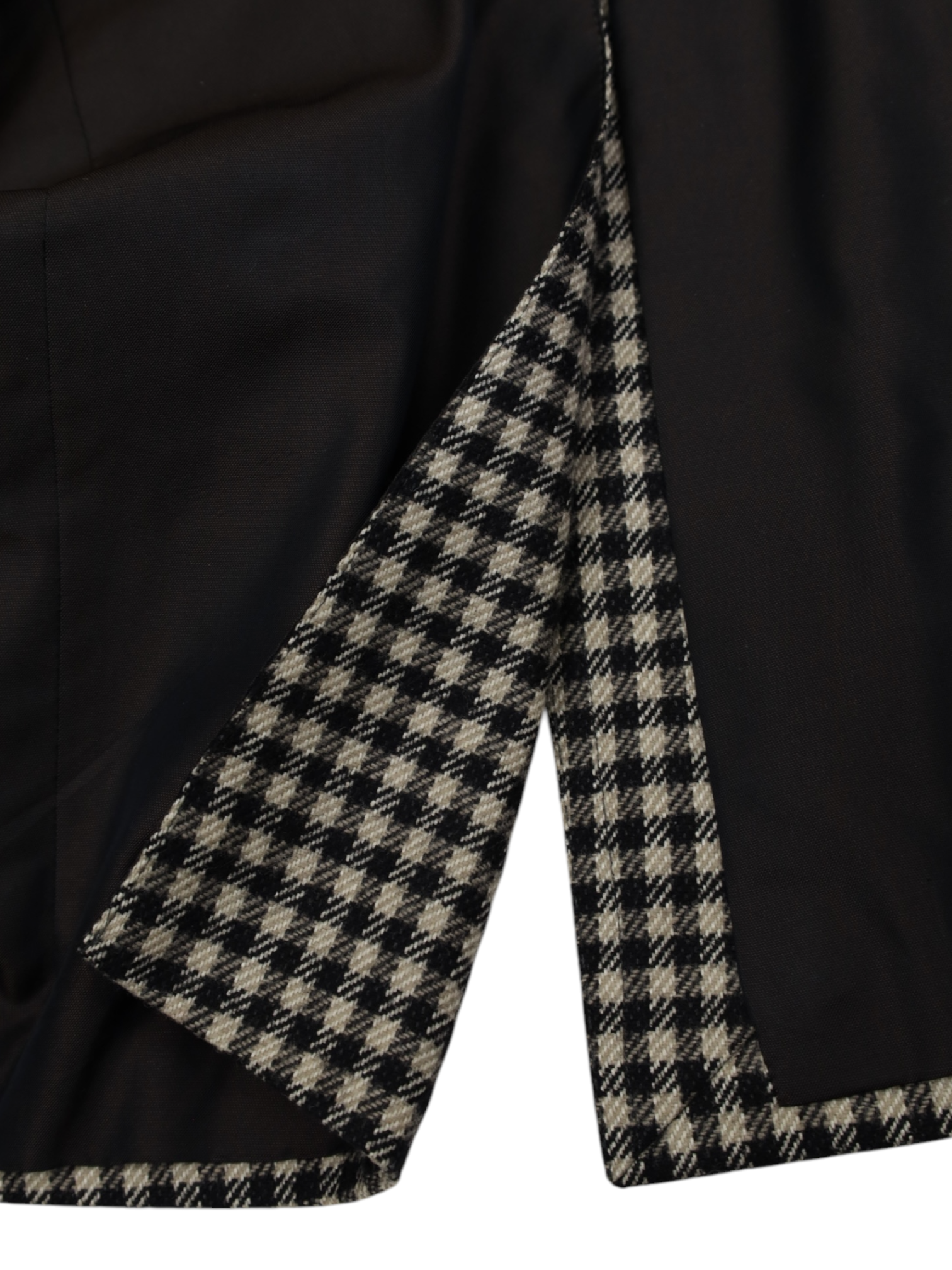 Tom Ford Ecru & Black Wool, Silk & Camel Gingham-Check Windsor Jacket