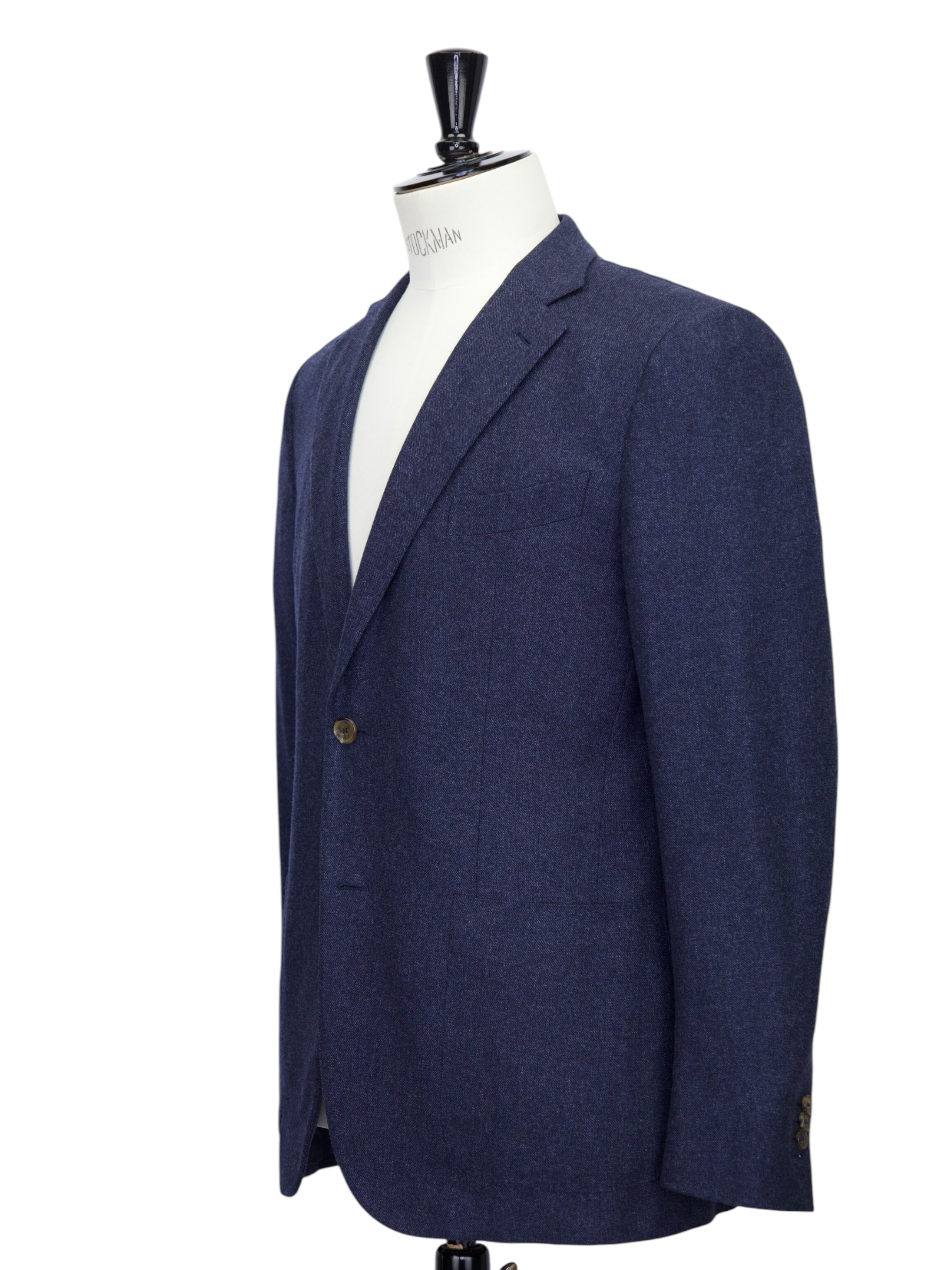 Ermenegildo Zegna Blue Pure Brushed Cashmere Pinpoint Suit