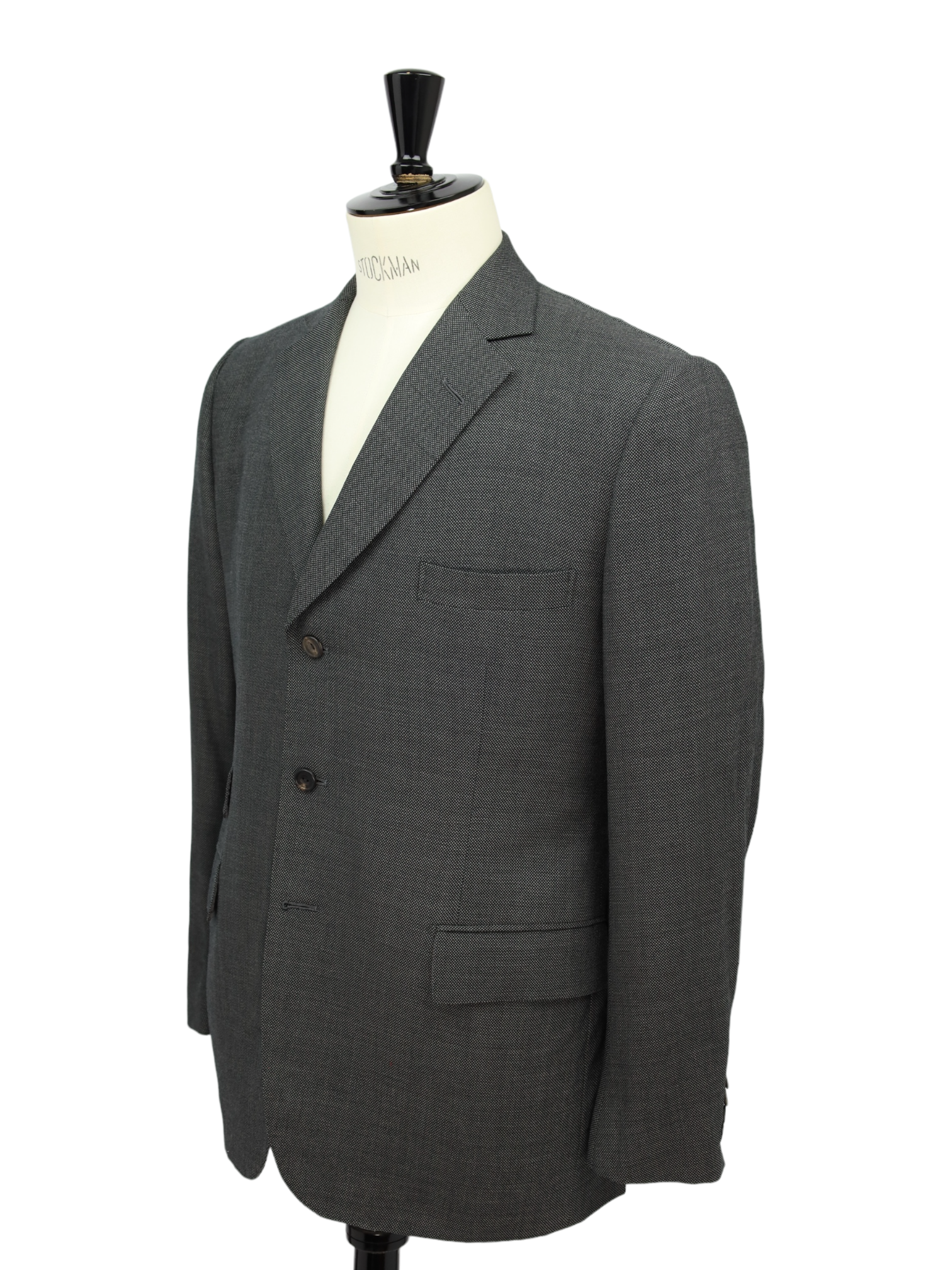 Henry Poole Grey Bespoke Birdseye Suit