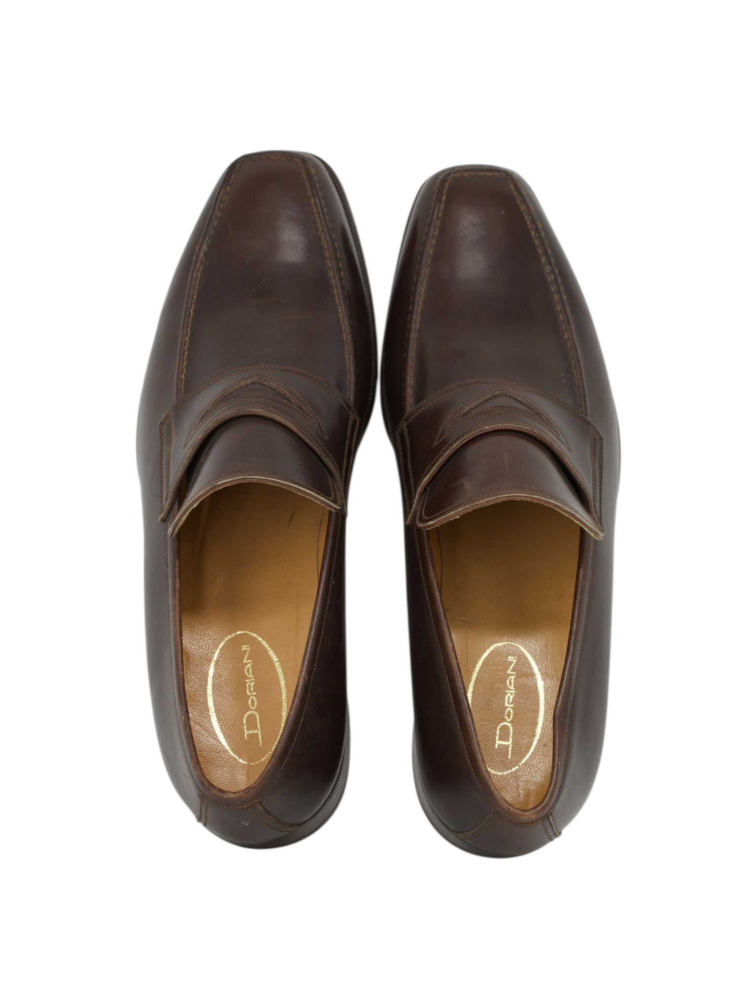 Doriani Dark Brown Leather Penny Loafer