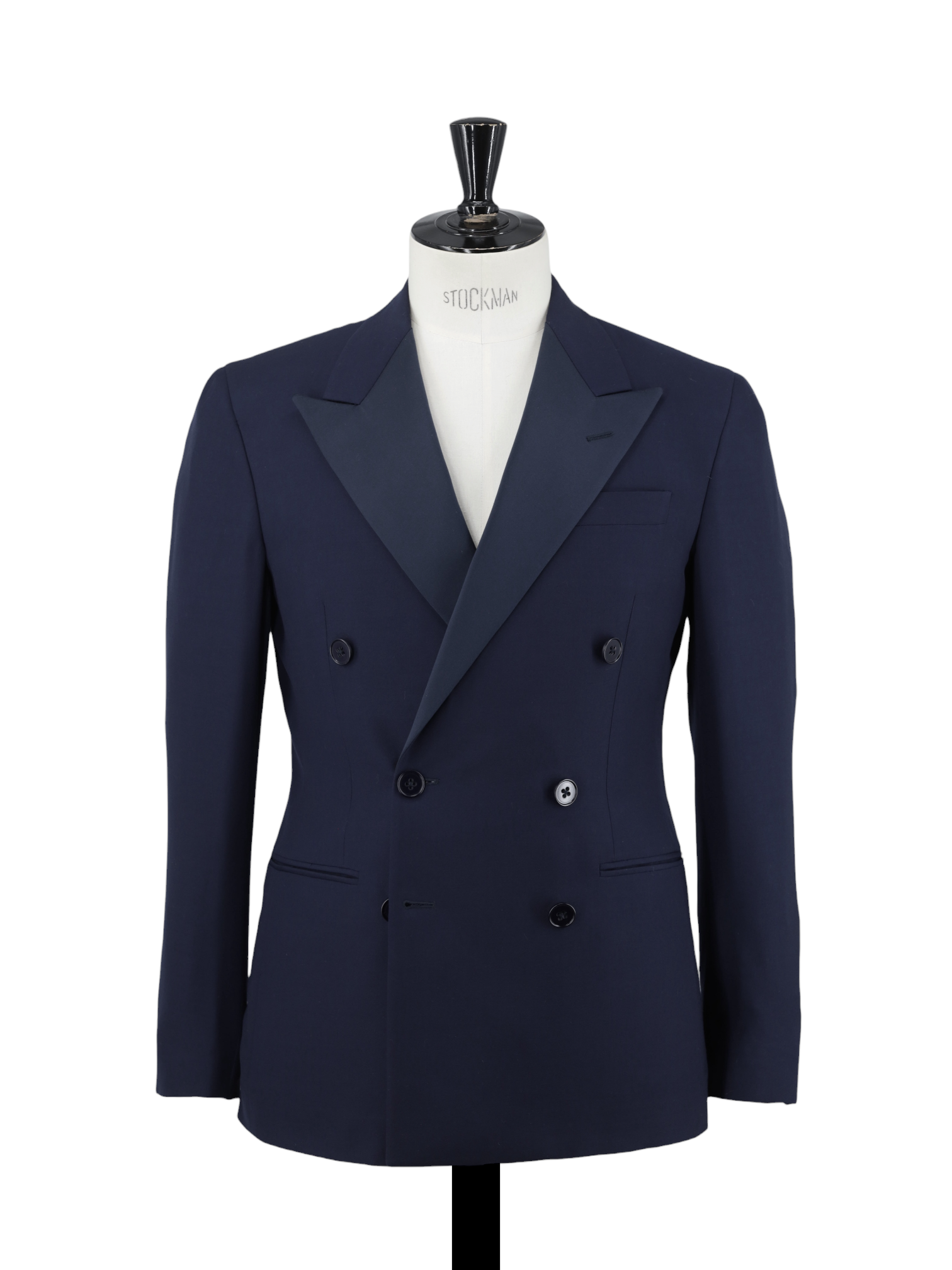 Ralph Lauren Navy Wool Double-Breasted Italian-Made Tuxedo Jacket