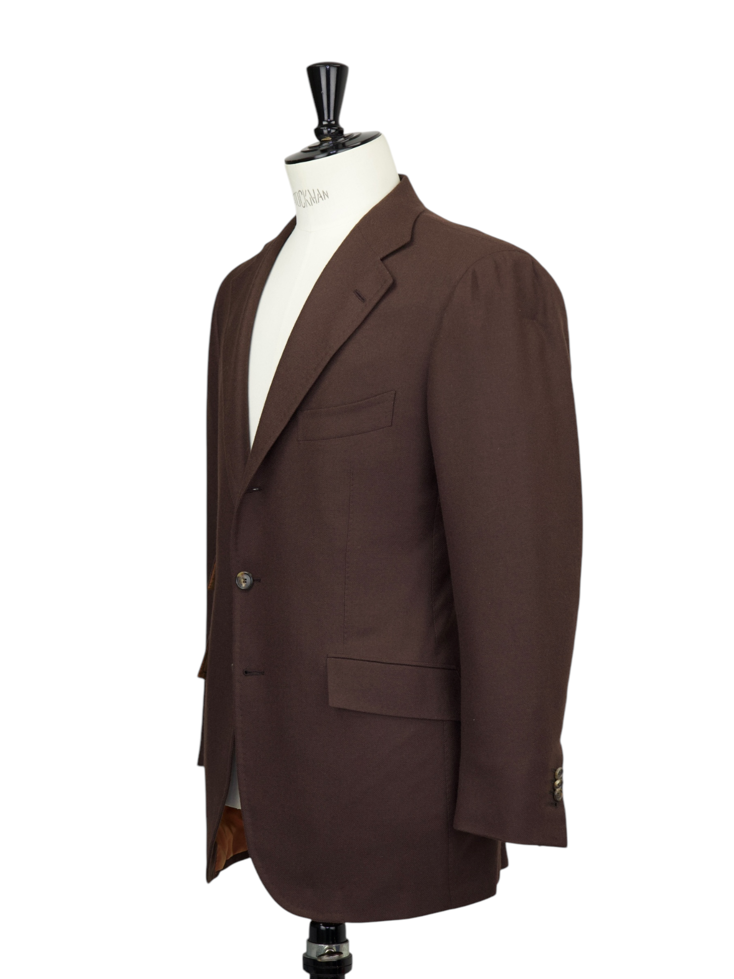 Cesare Attolini Castagne Brown Wool & Cashmere Twill Jacket