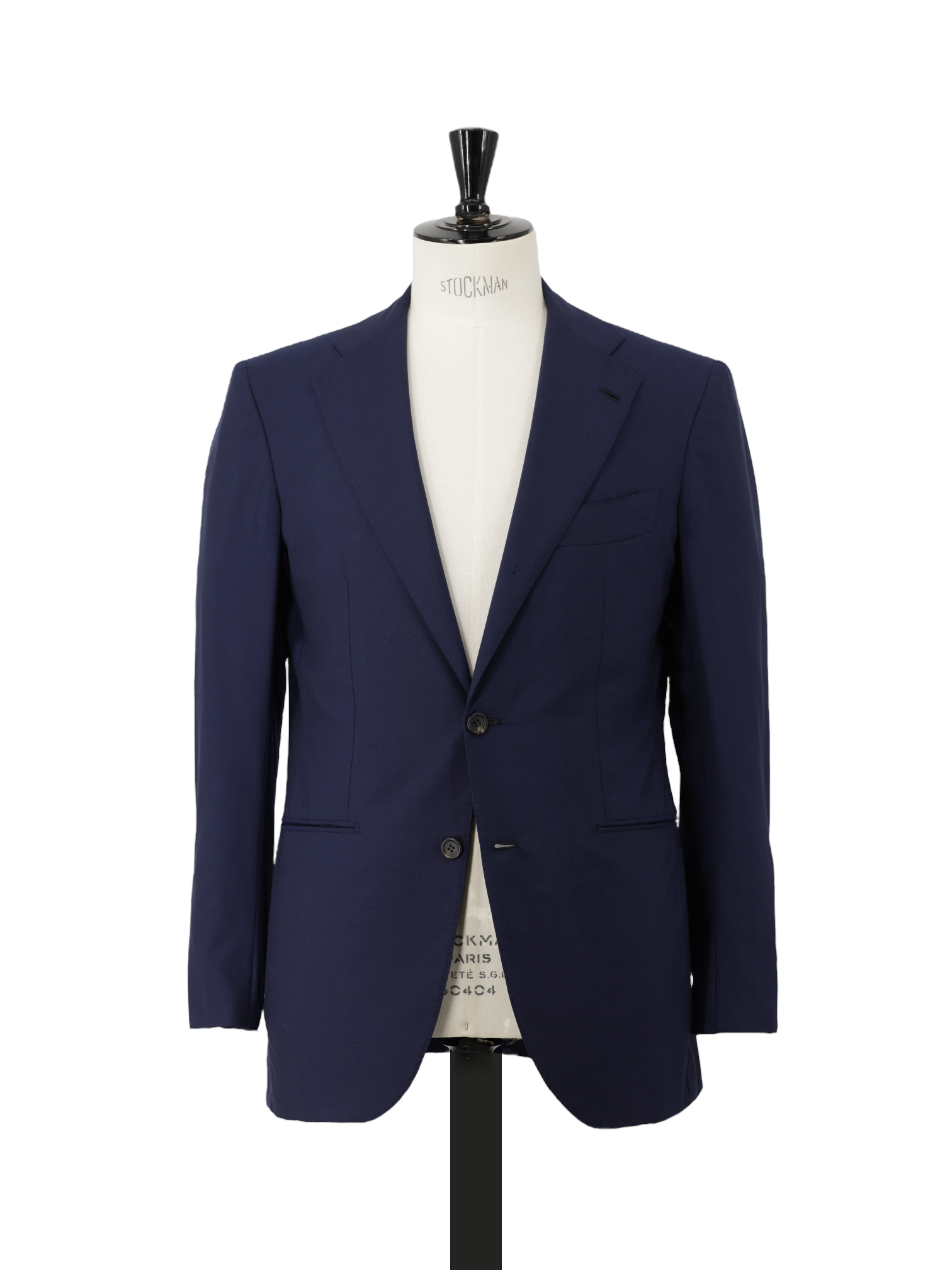 Orazio Luciano Marine Blue Wool Plain Weave Suit