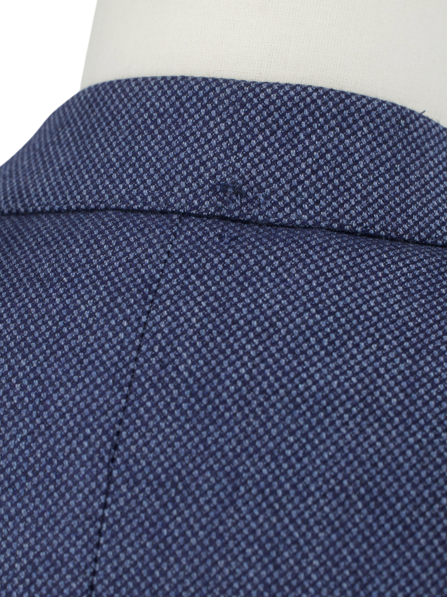 Orazio Luciano Steel Blue Wool Panama-Weave Jacket