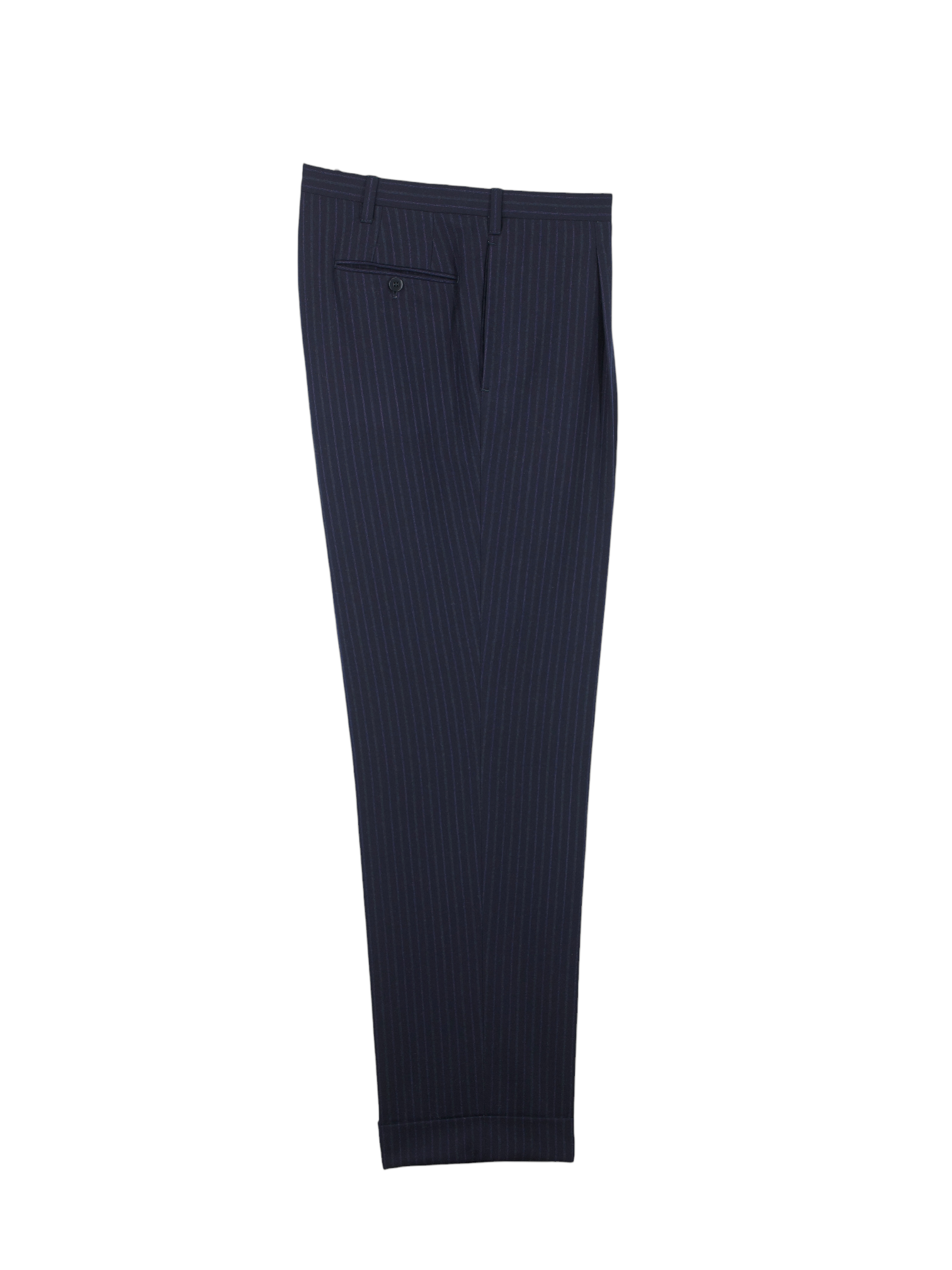Cesare Attolini Navy Pure-Cashmere Shadow-Stripe Sartorial Winter Suit