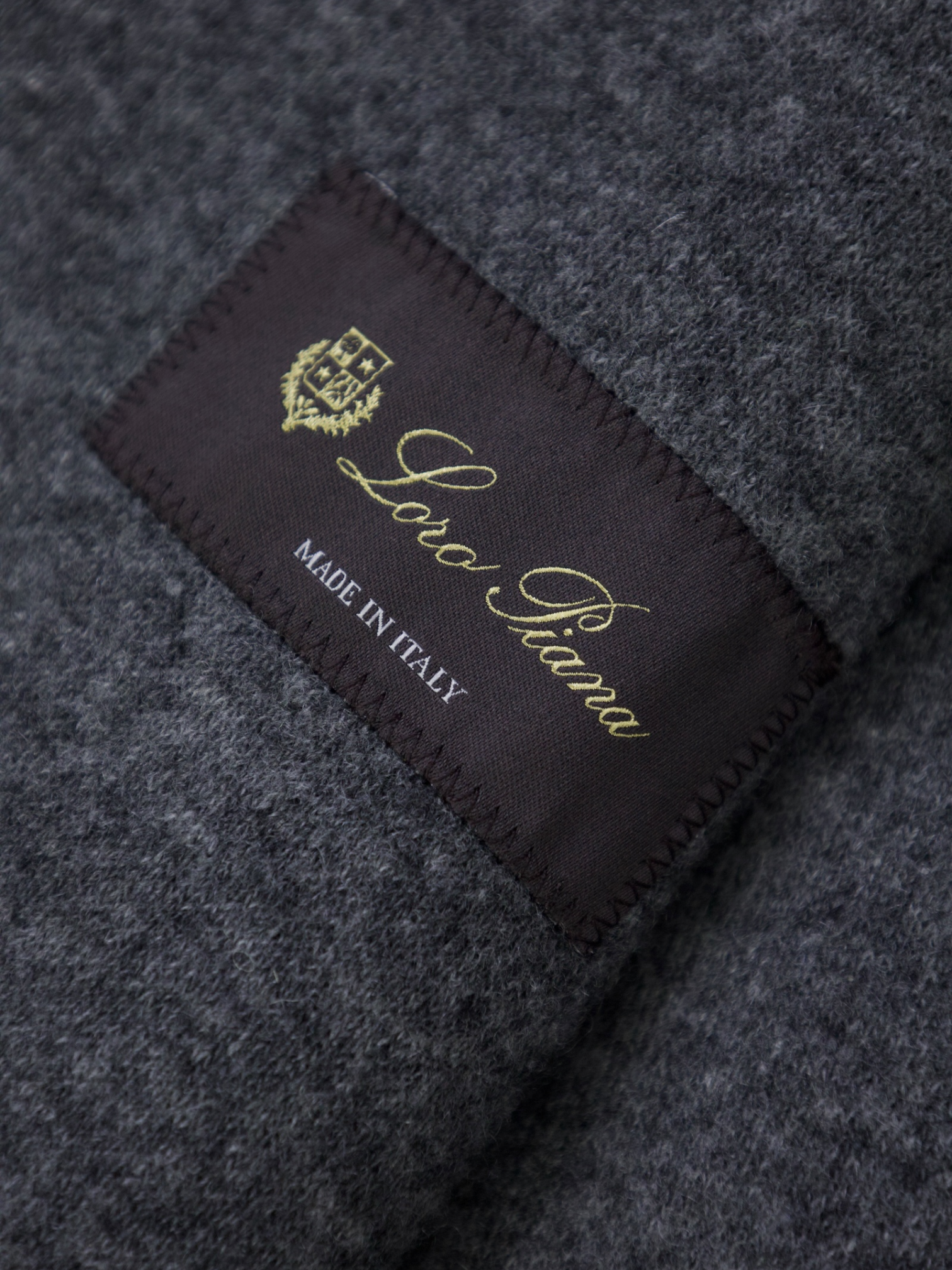 Loro Piana Grey Double-Faced Cashmere & Stretch Sweater Coat