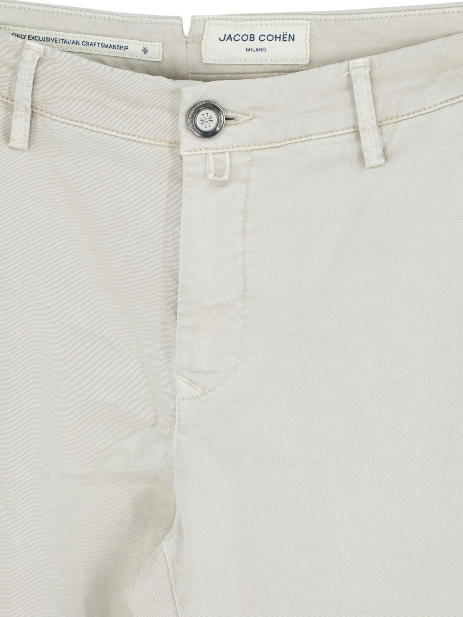 Jacob Cohen Beige Cotton & Stretch 5-Pocket Bobby Chino