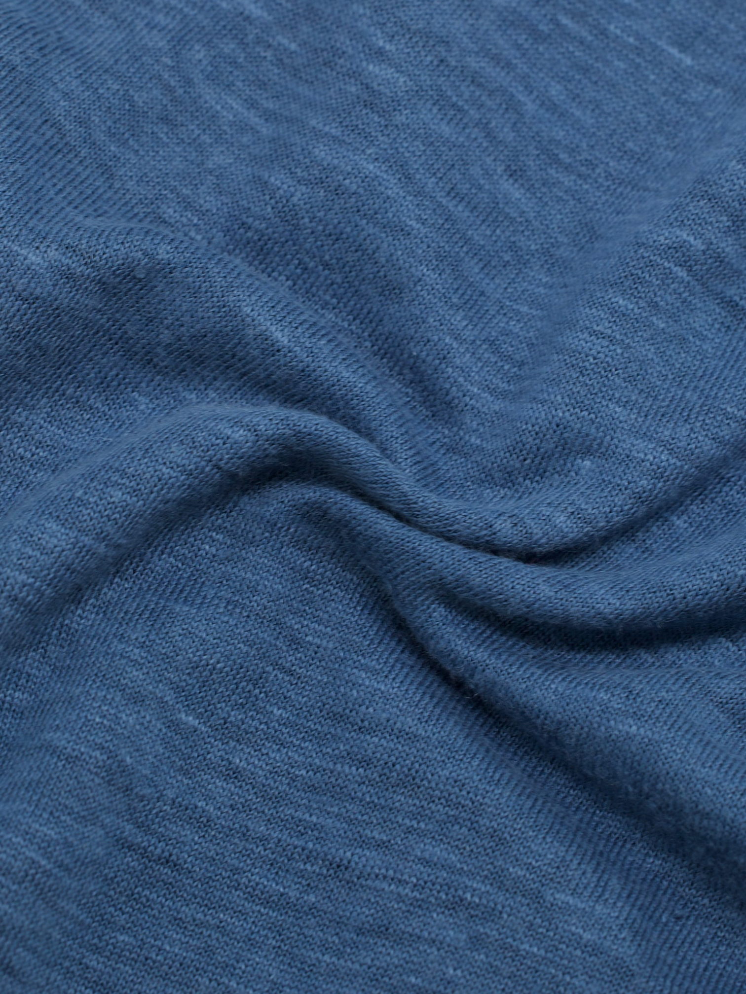 Fray Steel Blue Aloe-Vera Linen Short-Sleeve Shirt