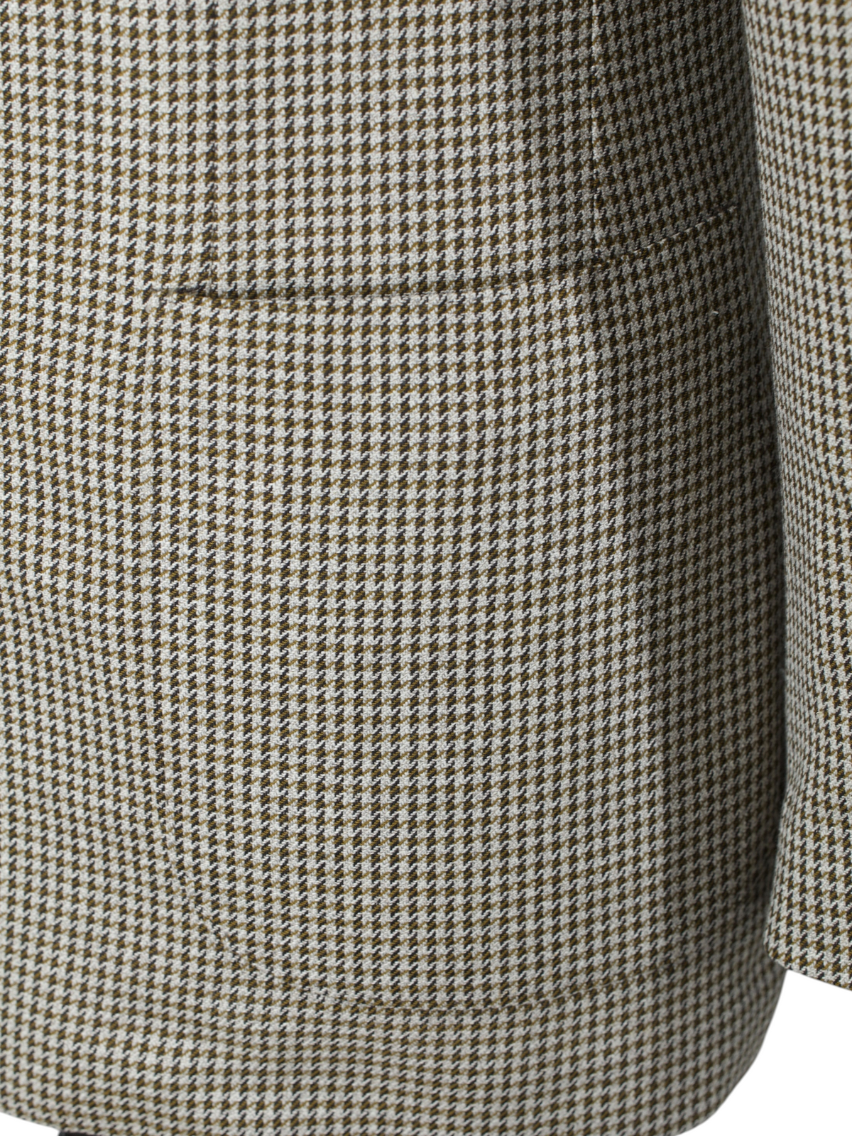 Lardini Light Brown Double-Breasted Wool & Silk Pied de Poule Jacket
