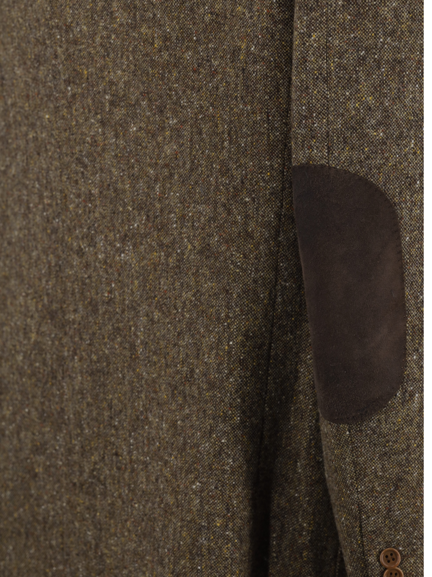 Isaia Brown Pure-Wool Speckled Donegal Country-Side Jacket