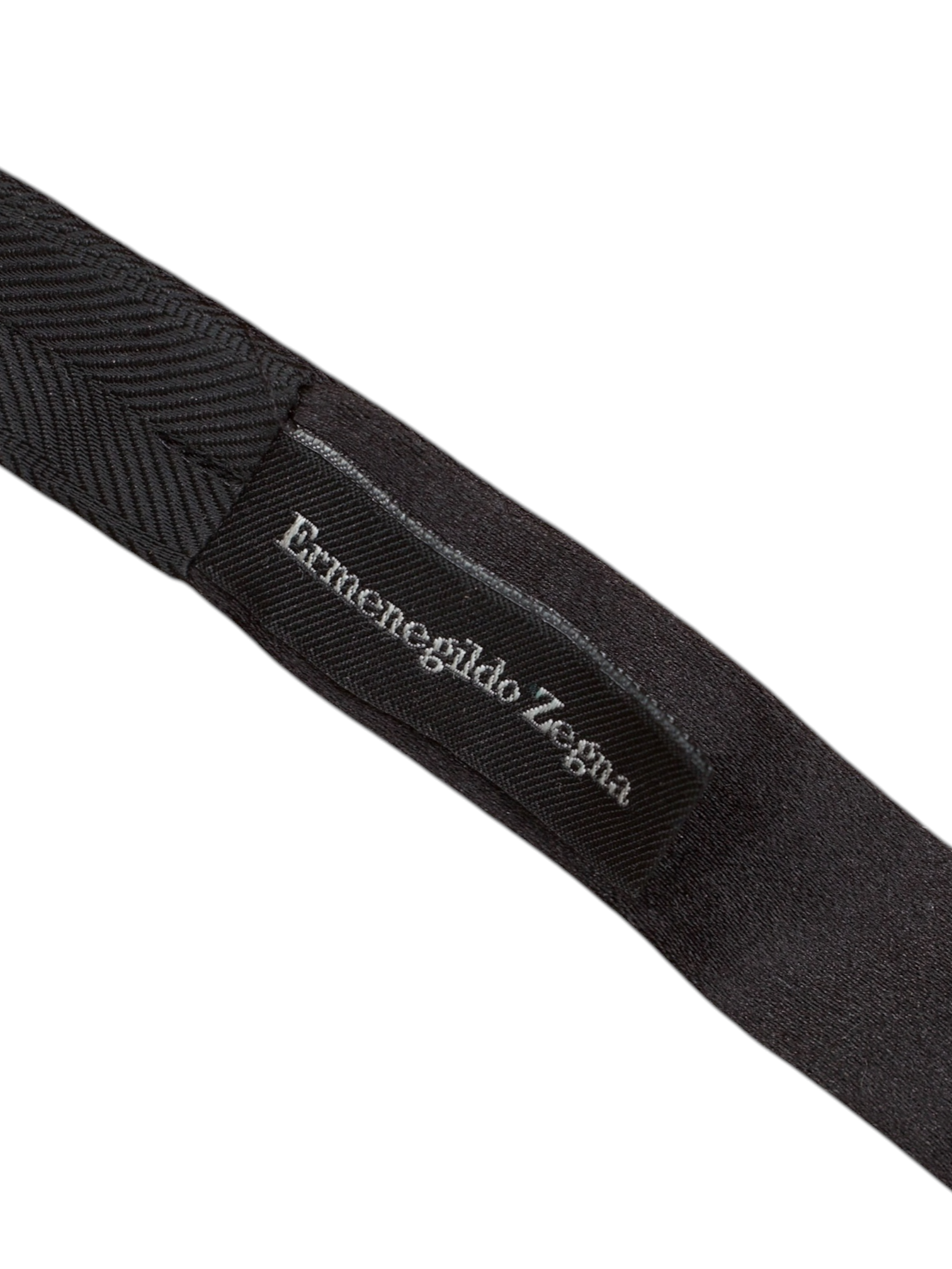Ermenegildo Zegna Black Silk Bowtie & Cummerbund Set