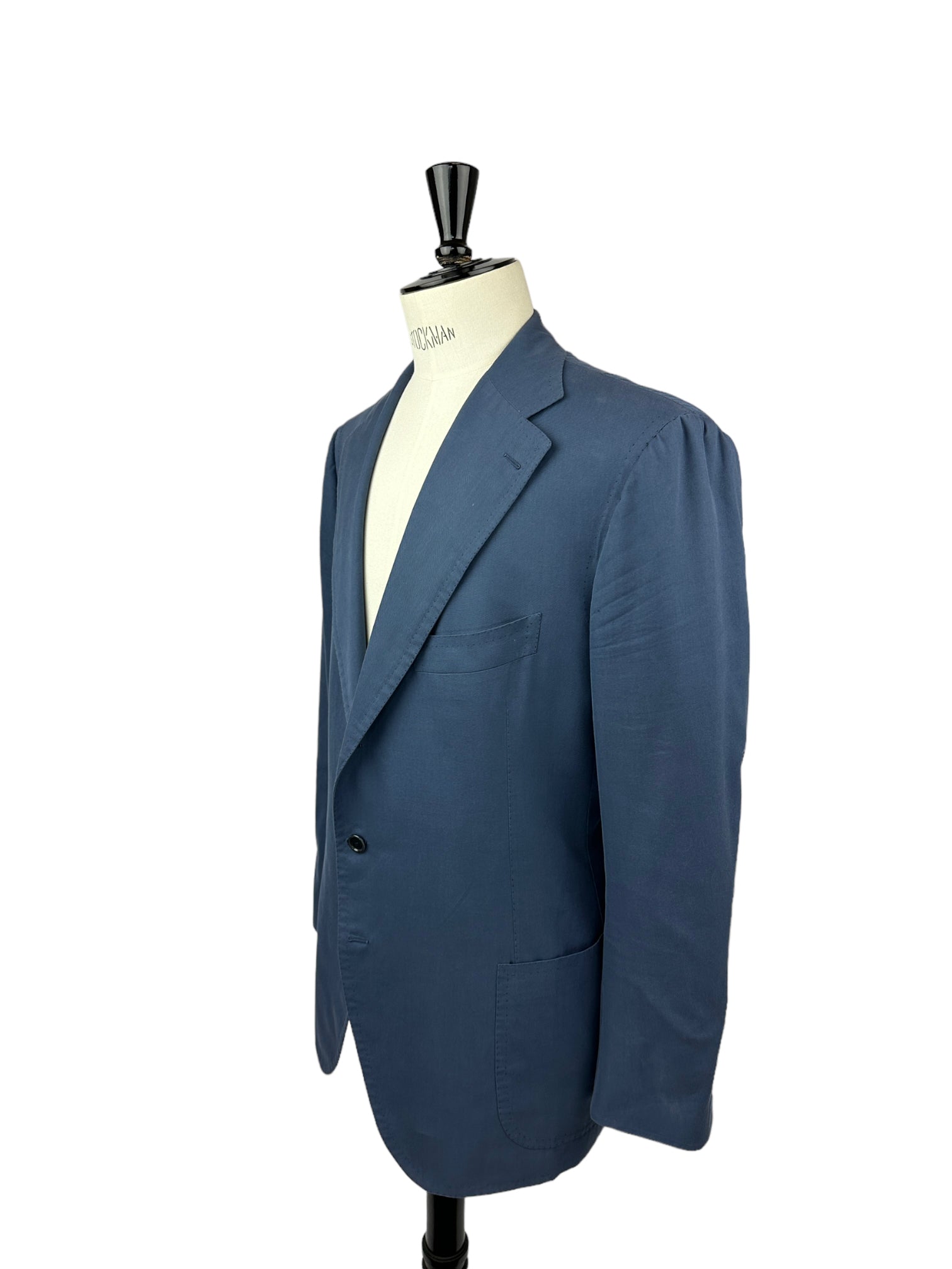 Cesare Attolini Denim Blue Cotton Cashmere Suit
