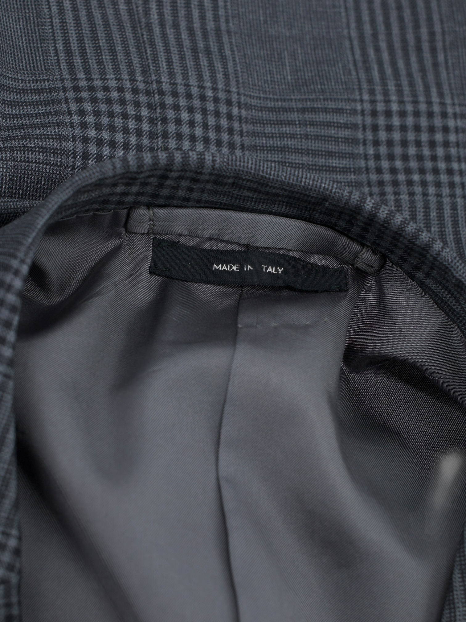 Tom Ford Dark Grey Fine-Wool Checkered Regency Suit