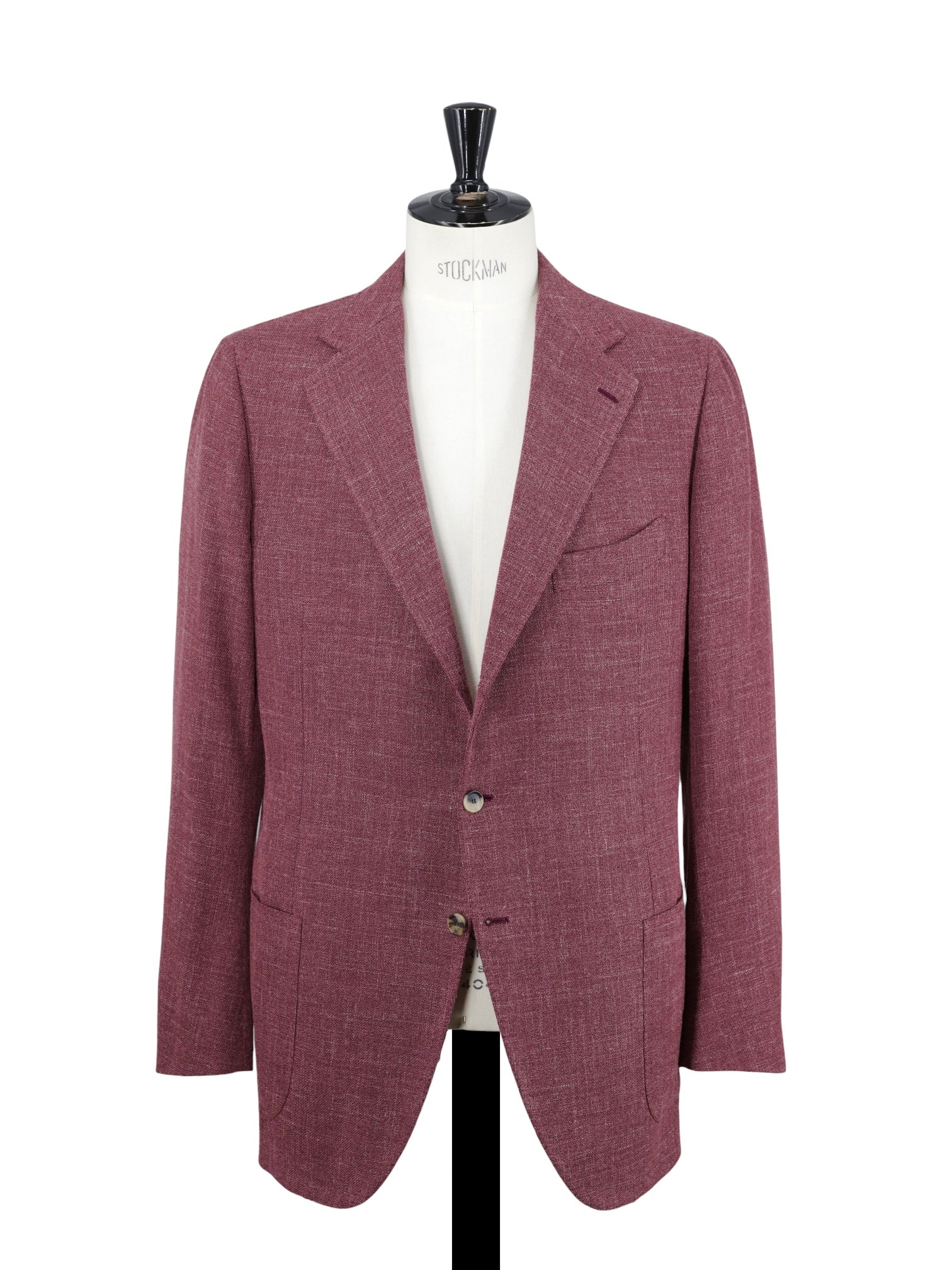 Cesare Attolini Rosé Wool, Silk & Linen Melange Jacket