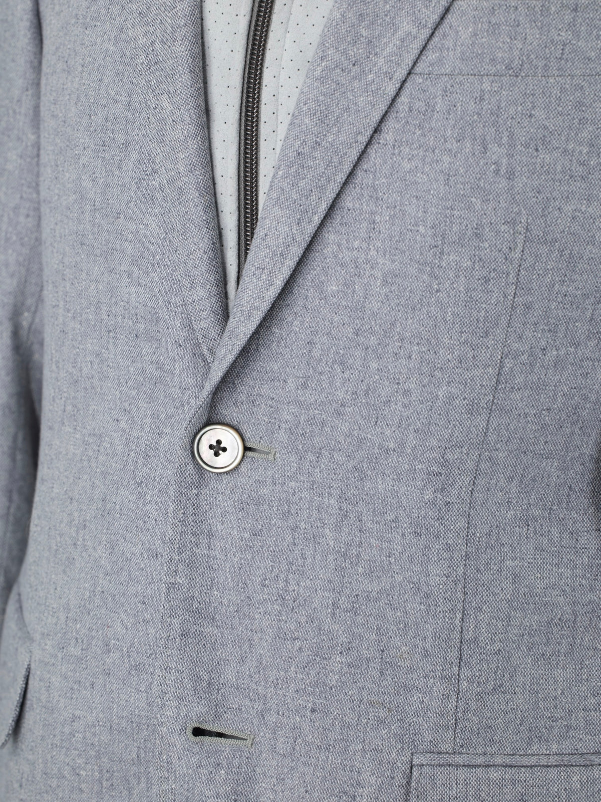 Corneliani Grey Pure Silk & Suede-Front Vespa Jacket