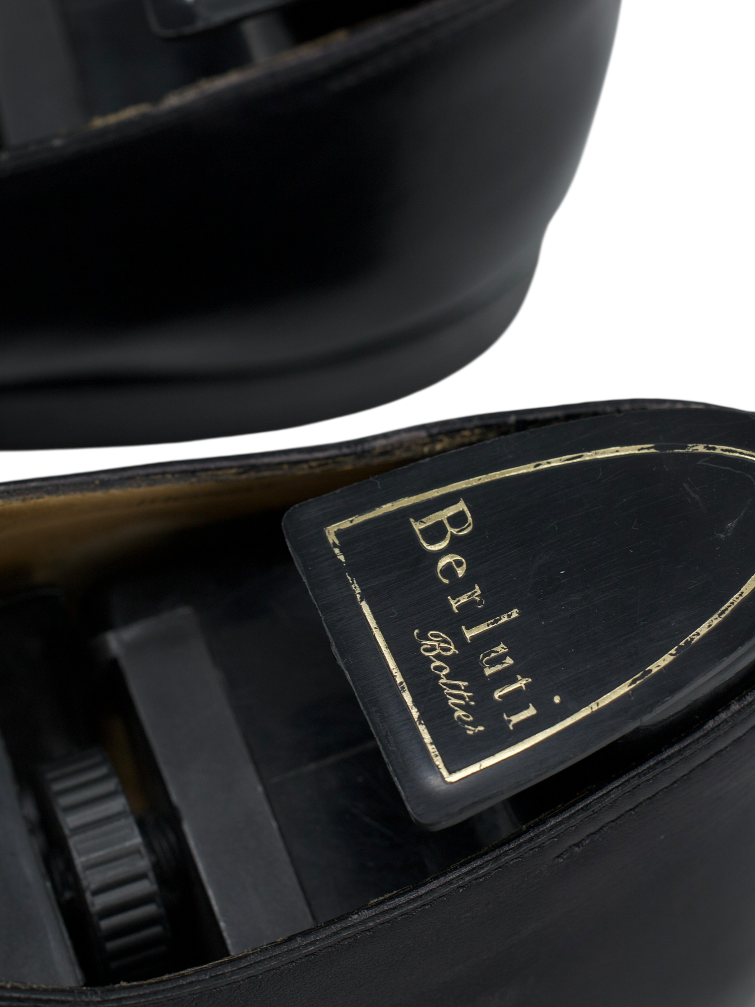 Berluti Black Vintage Wholecut Calfleather Oxford Lace-Ups