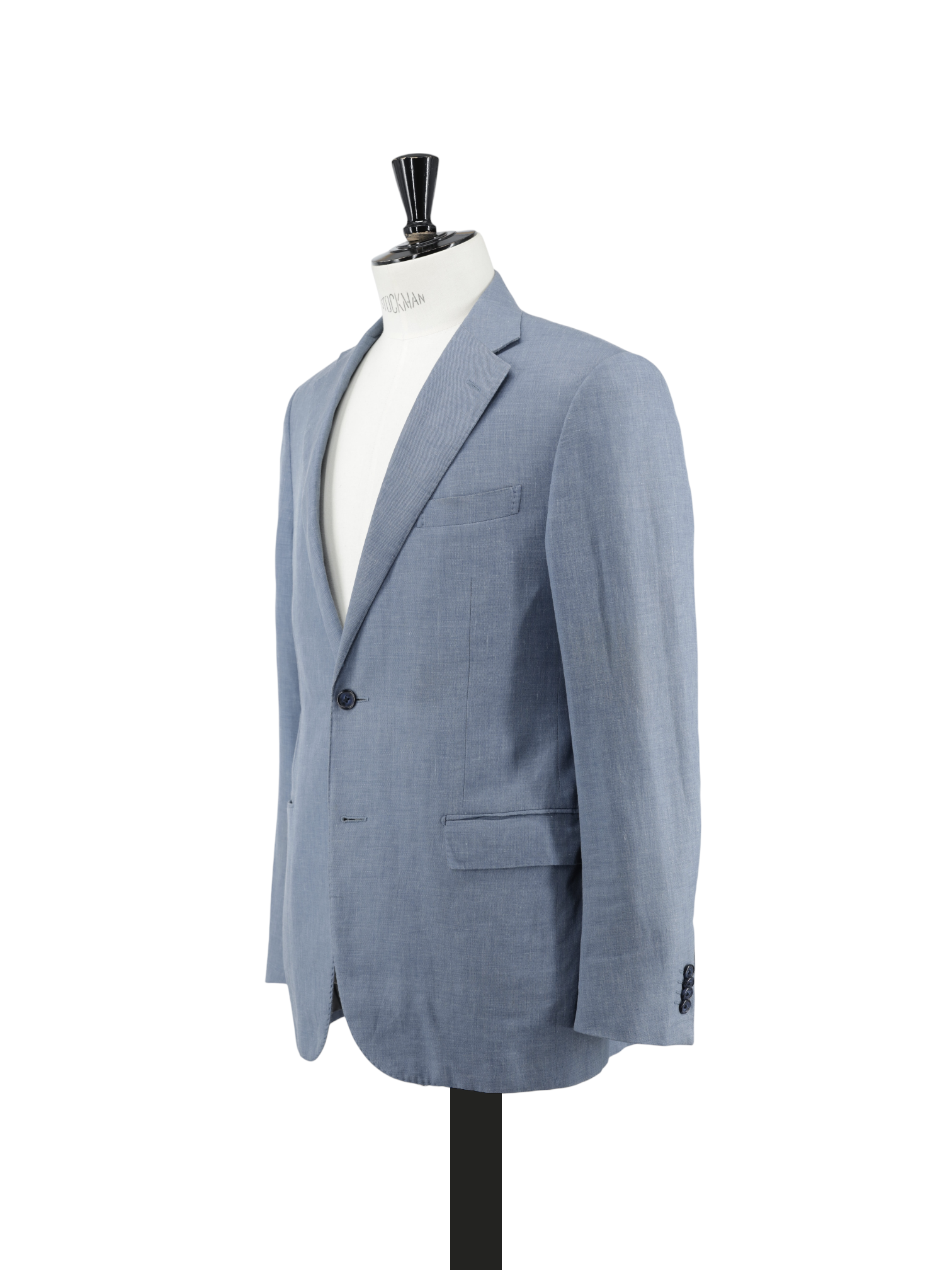 Corneliani Steel Blue Linen, Wool & Silk Melange Academy Suit