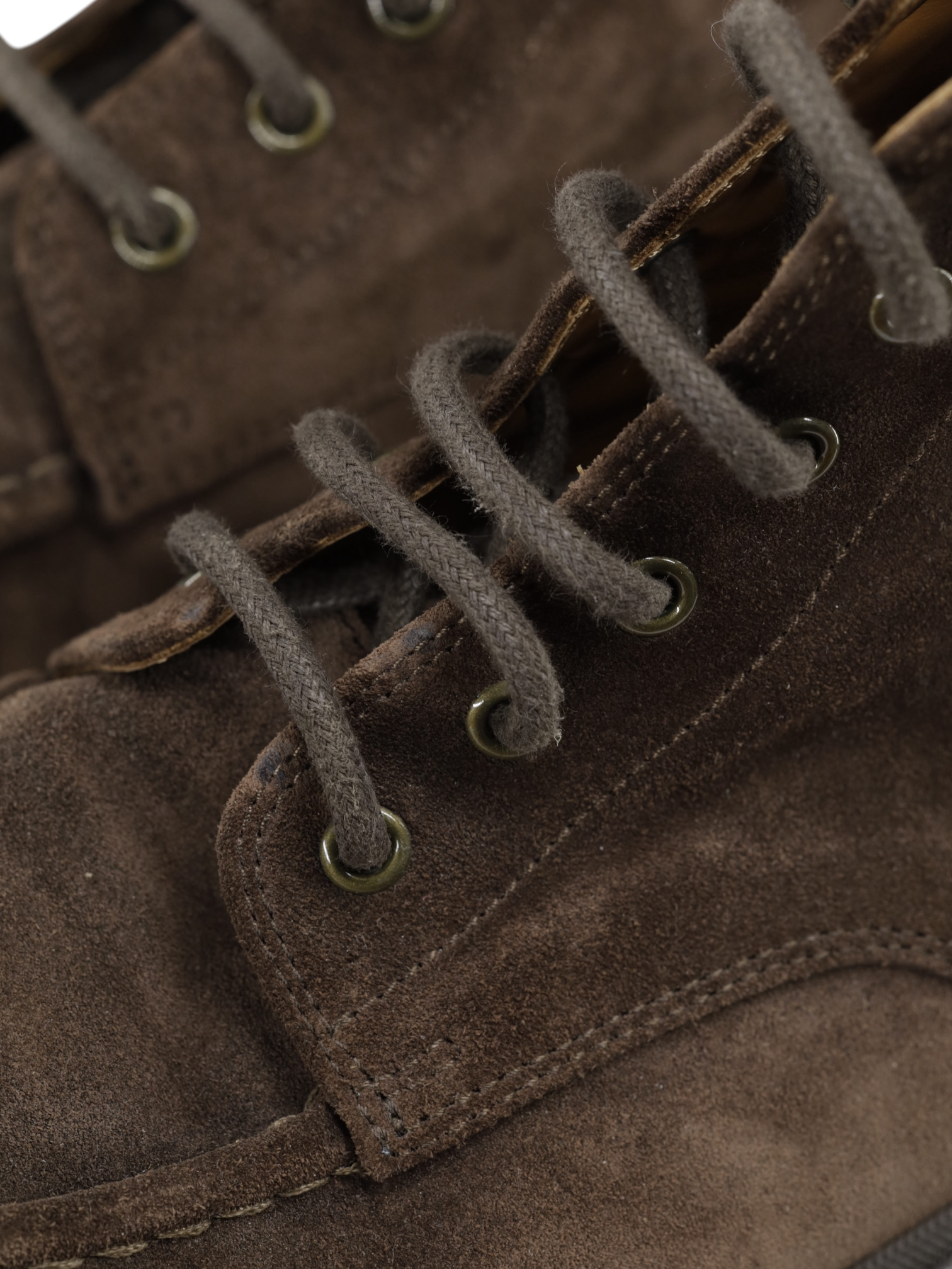 Brunello Cucinelli Dark Brown Suede Balmoral-Style Boots