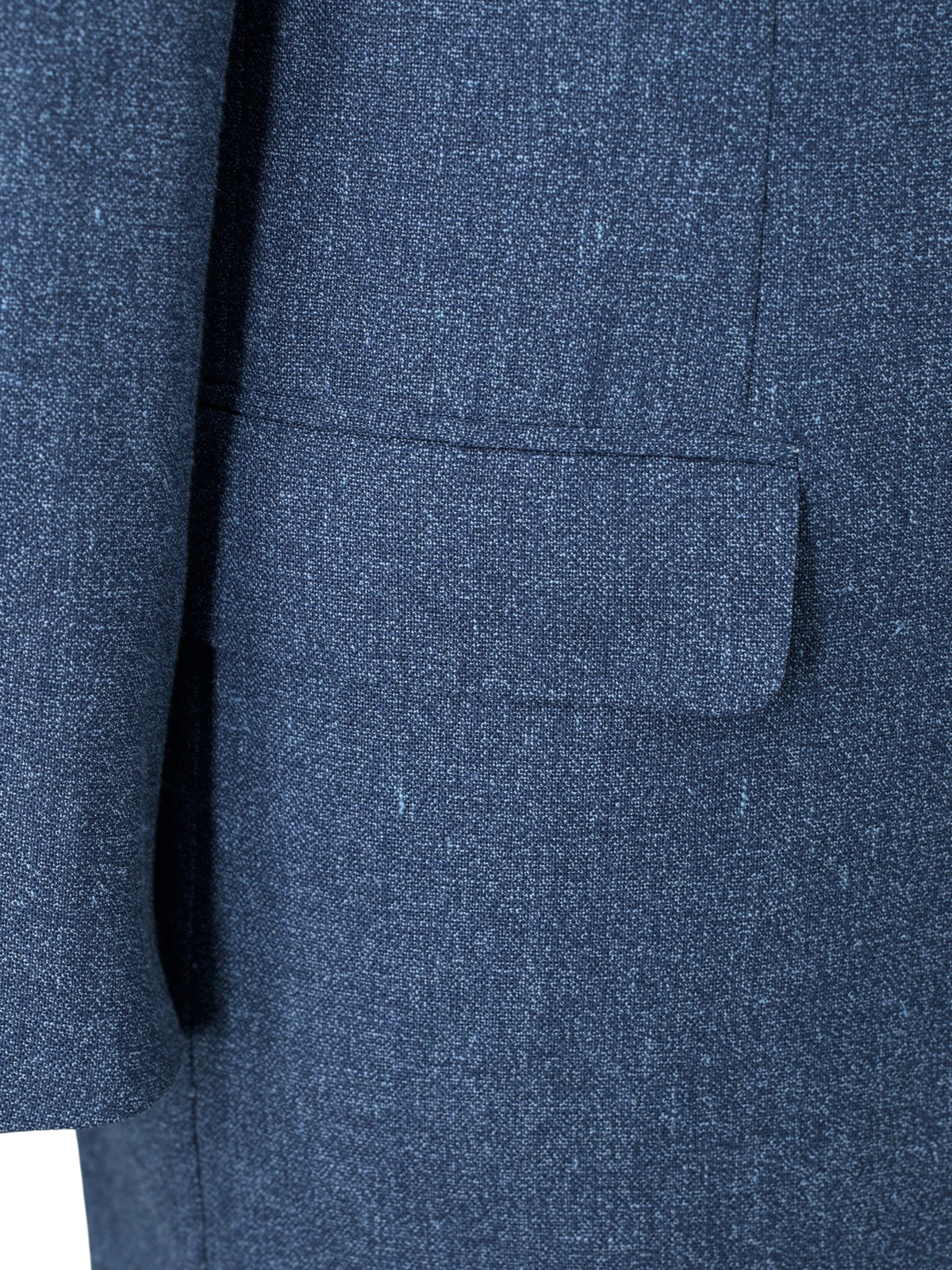 Brioni Light Blue Speckled Wool & Linen Vintage Roman-Style Jacket