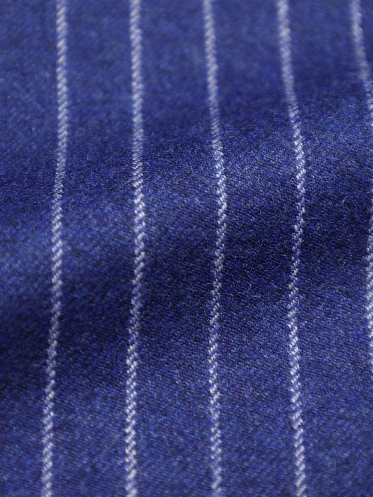 Caruso Blue Loro Piana Wool & Cashmere Flannel Pinstripe Suit