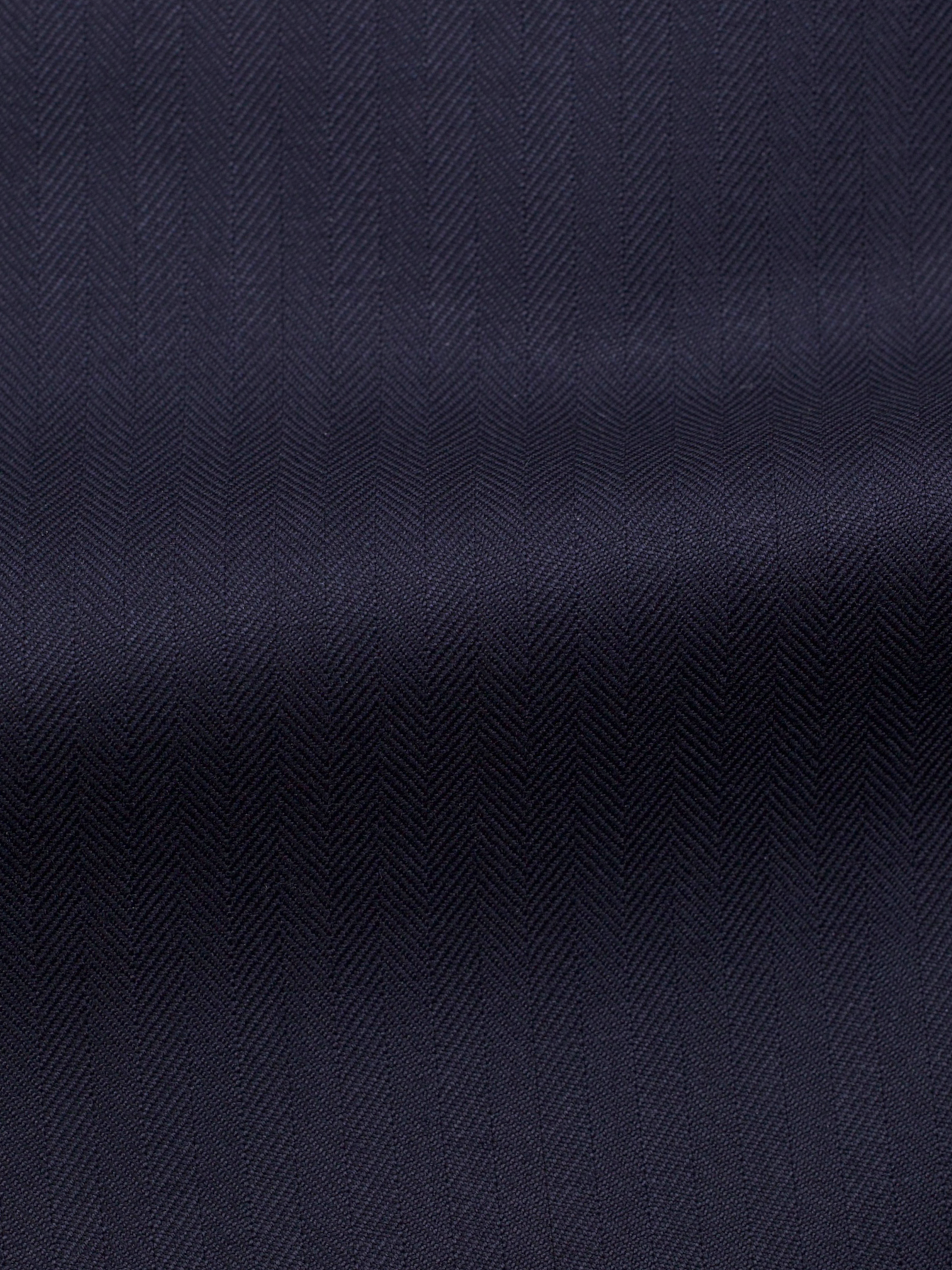 Corneliani Navy 3-Piece Super 160's Herringbone Suit