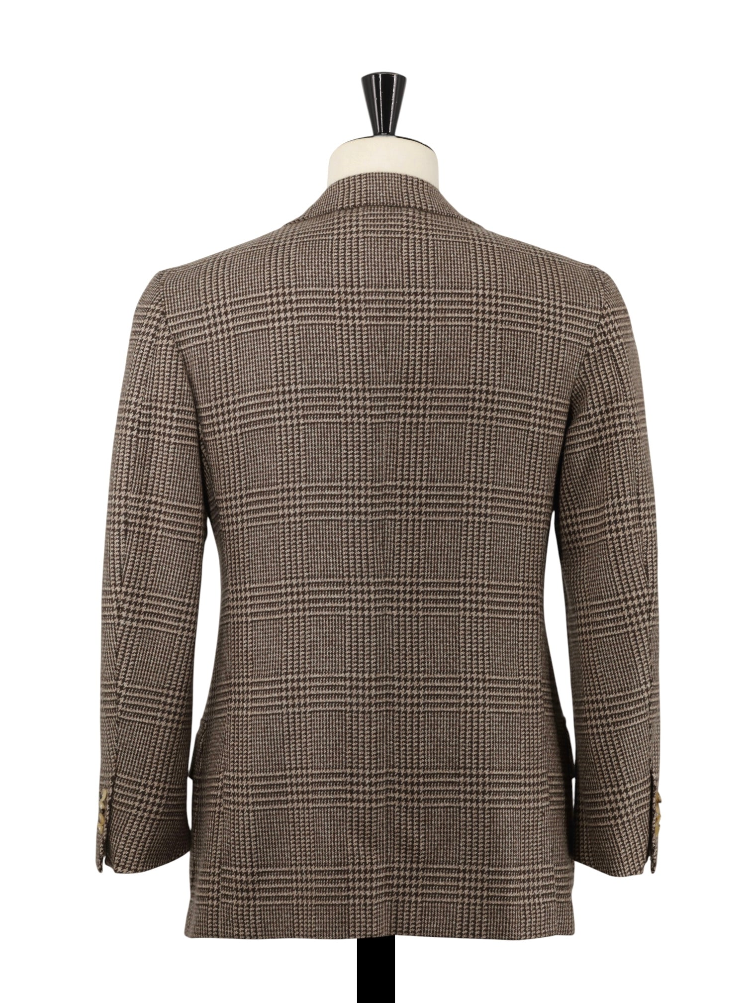 Cesare Attolini Brown Pure Plushy-Cashmere Prince of Wales Jacket