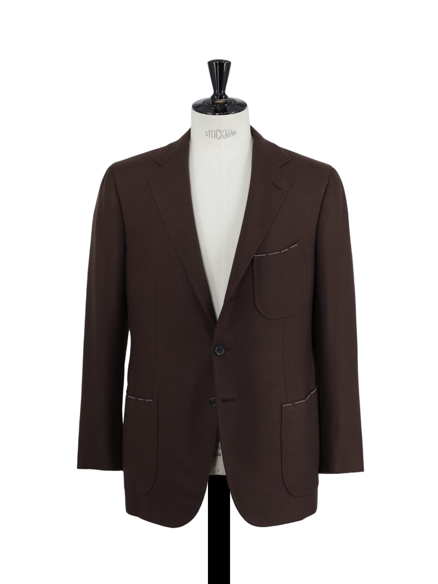 Cesare Attolini Castagne Brown Pure-Cashmere Patch-Pocket Jacket