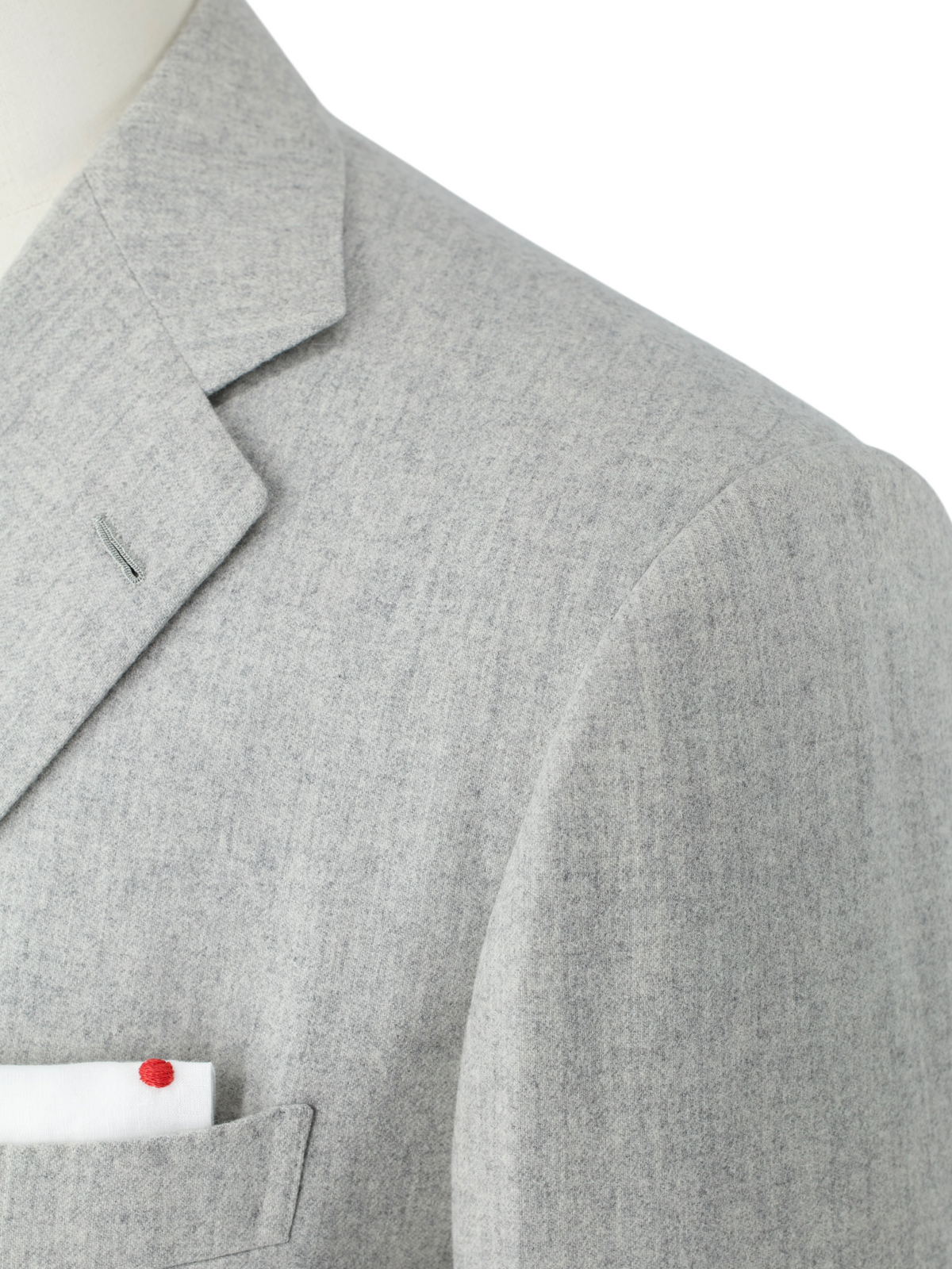 Kiton Light Marbled-Grey Pure Cashmere Sartorial Winter Suit