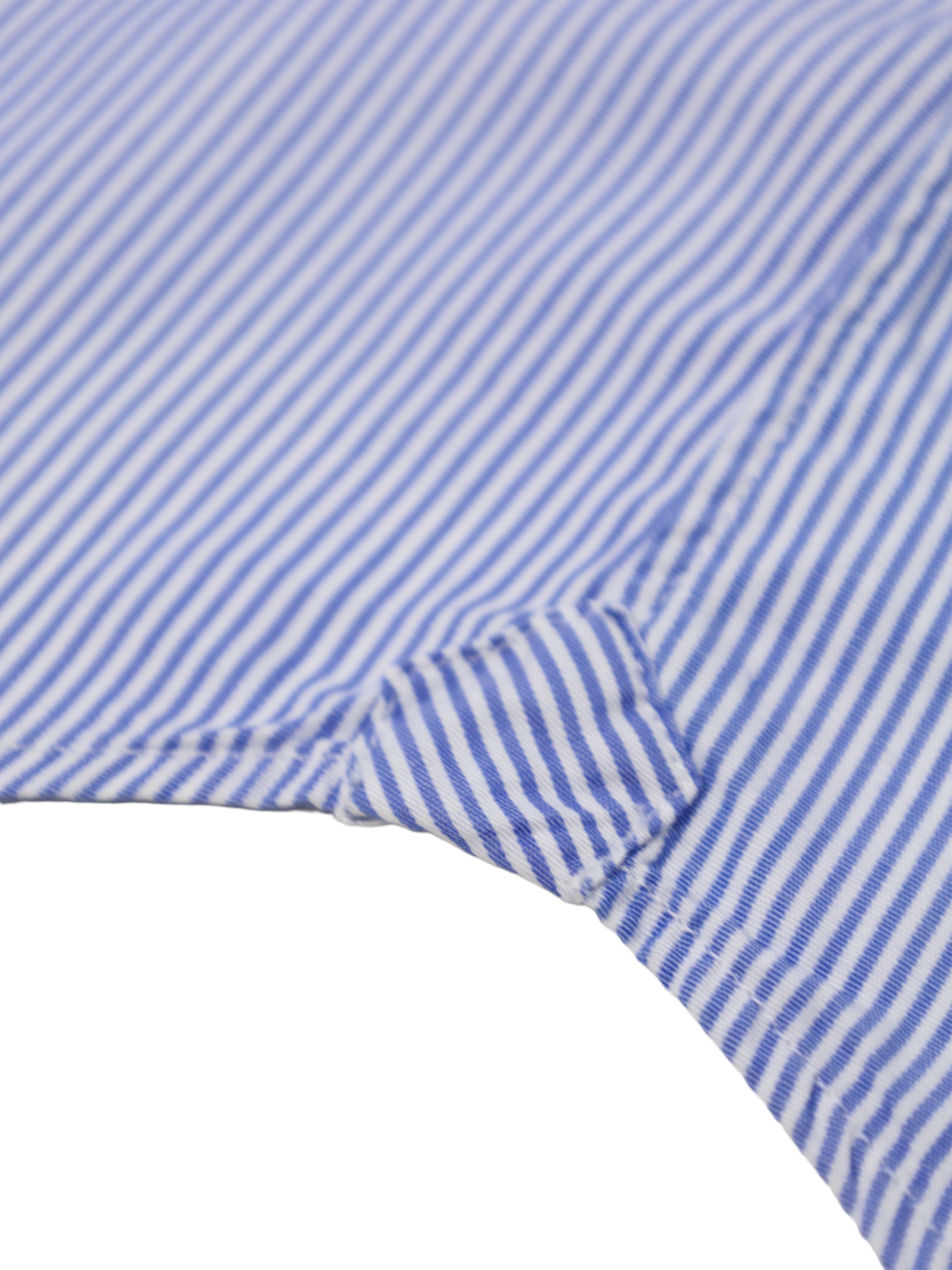 Edward Sexton Light Blue Pinstripe Tab Collar Shirt