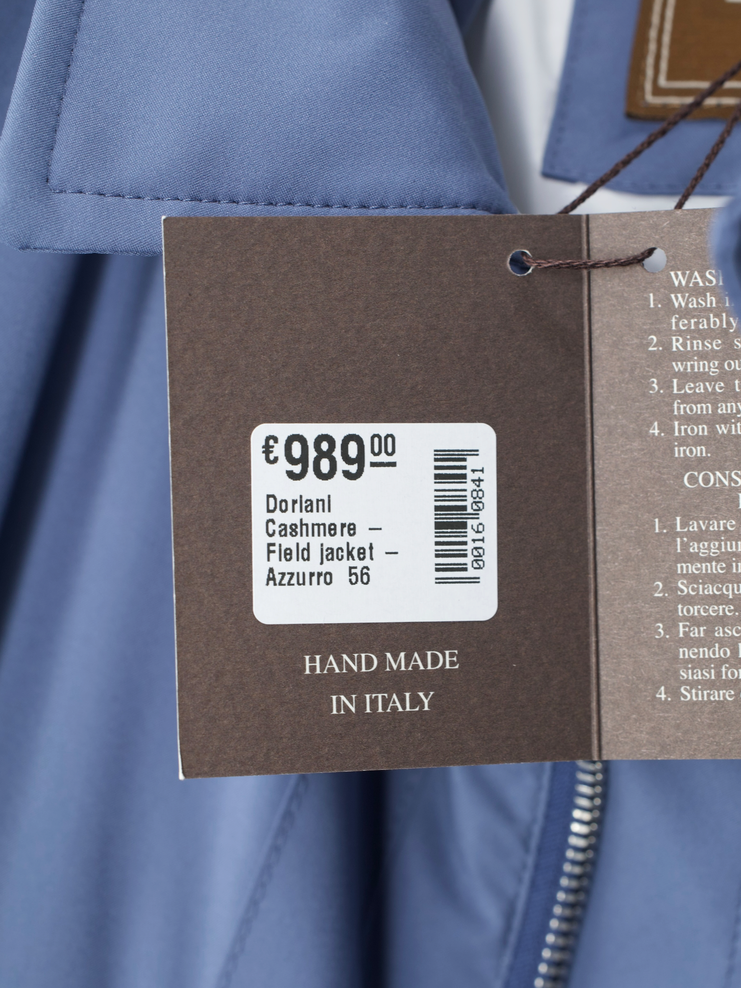 Doriani Azzurro Blue Waterrepellent Softshell Fieldjacket