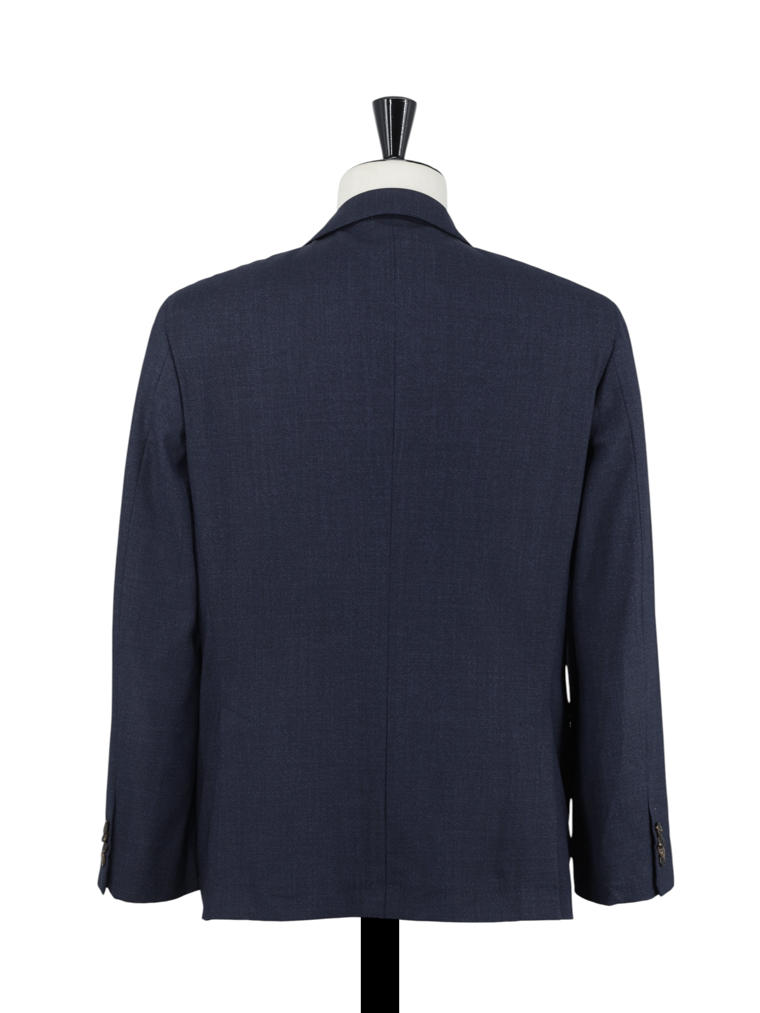 Brunello Cucinelli Dark Blue Wool-Blend Pinpoint Suit