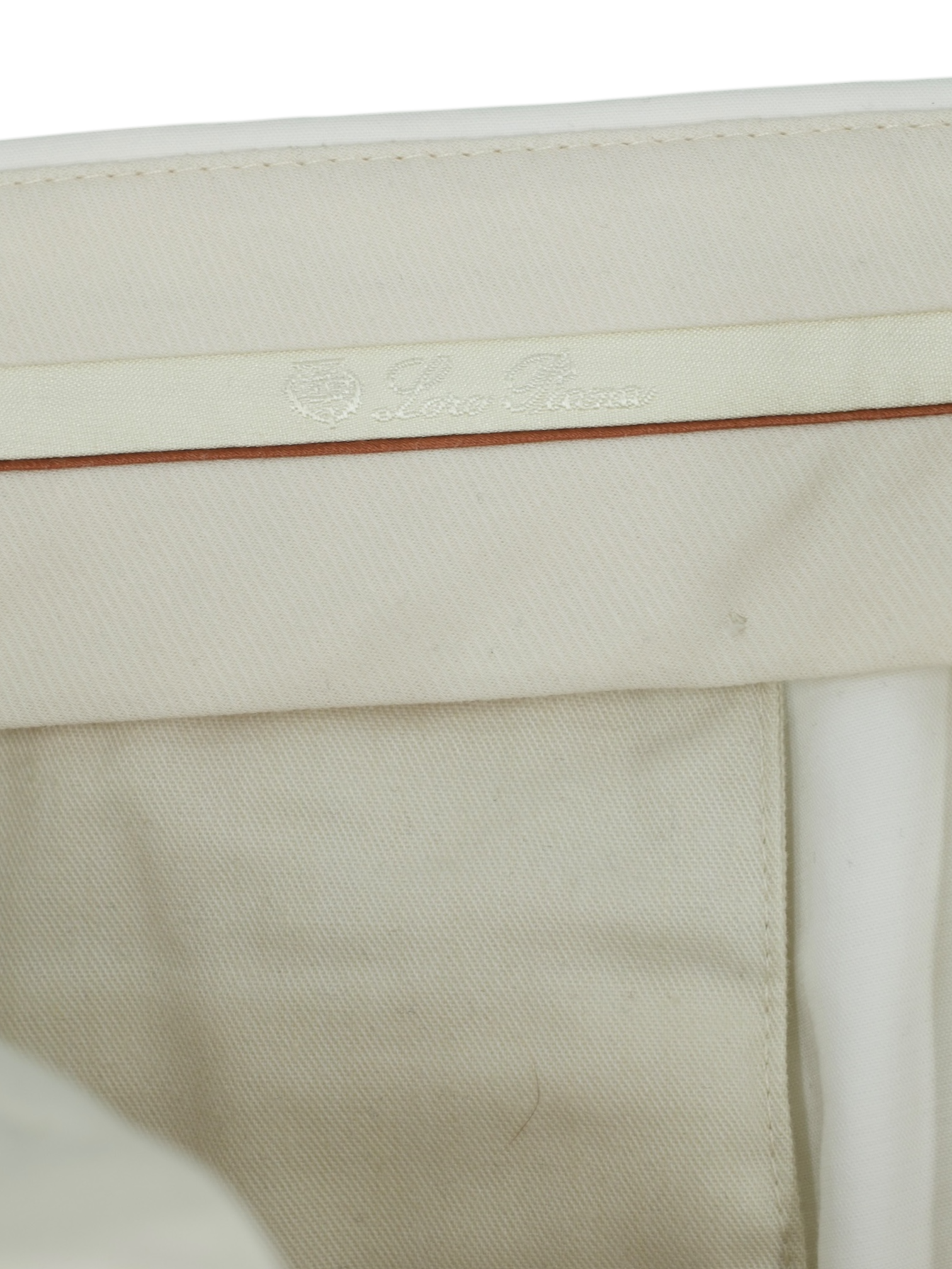 Loro Piana Offwhite Cotton-Stretch Twill Carlo Trousers