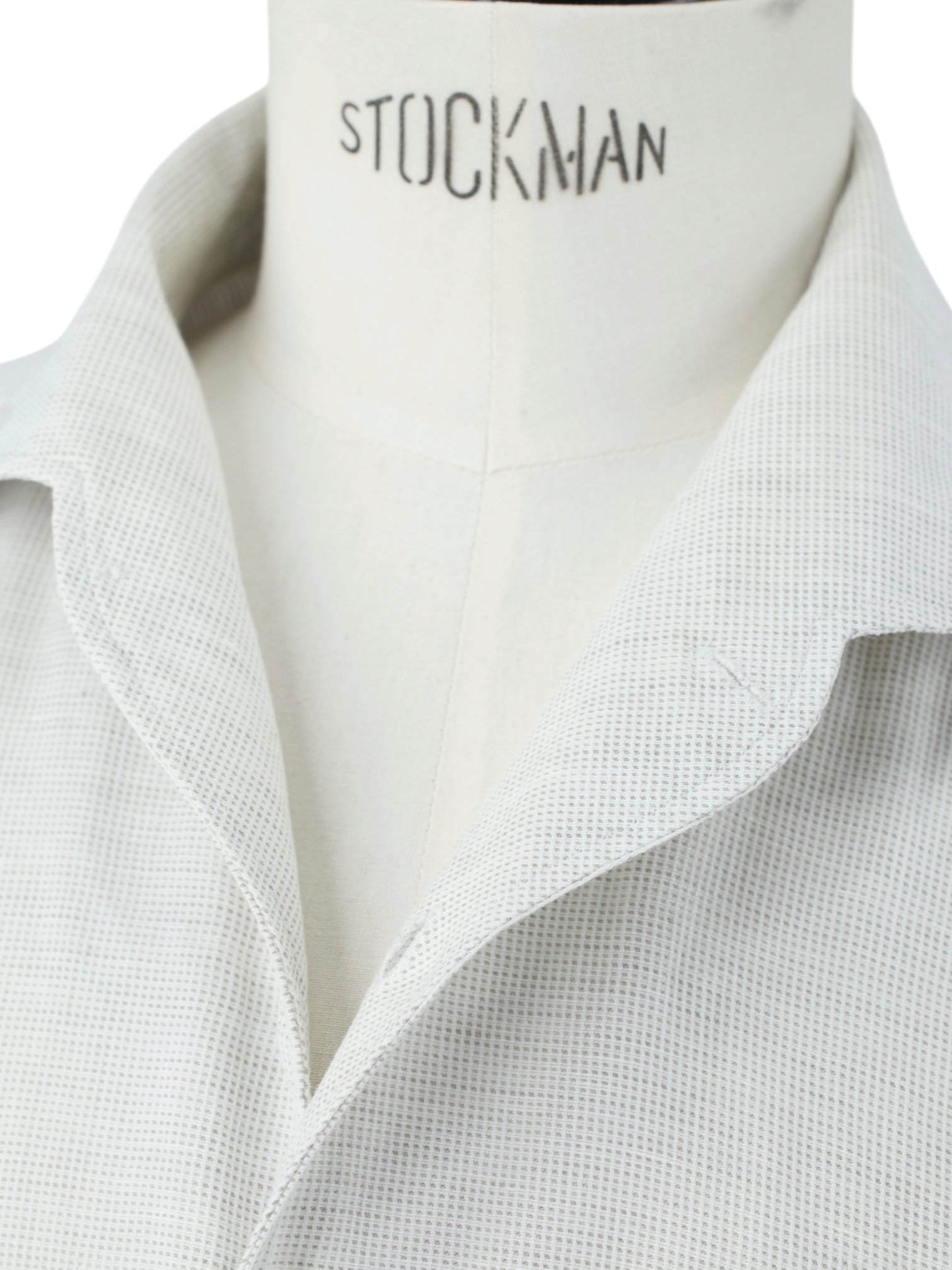 Corneliani ID Greige Cotton & Linen One-Piece-Collar Shirt