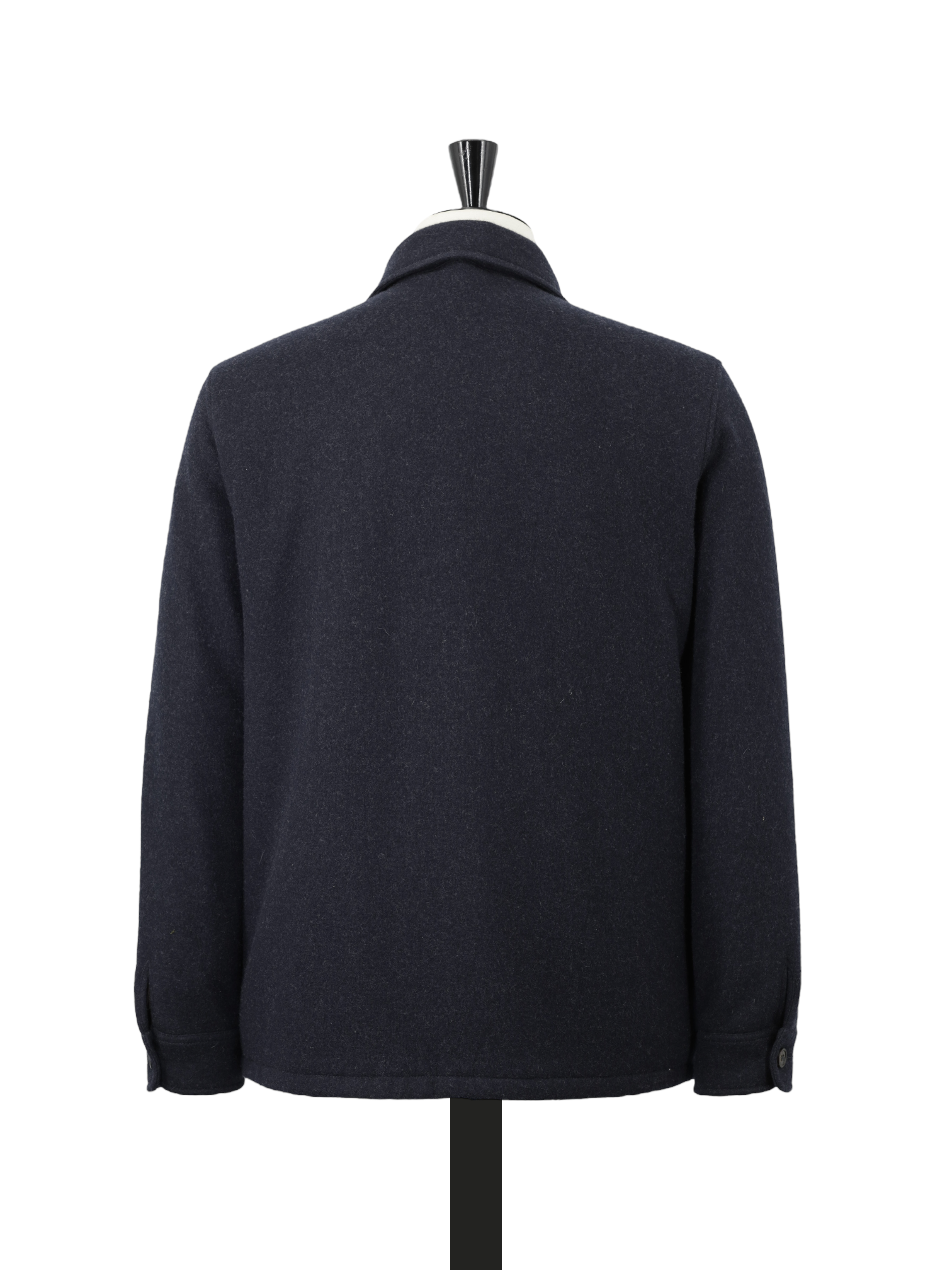 Loro Piana Navy Jersey Novalis Cashmere & Castorino Fur Lining Sweater Overshirt Jacket