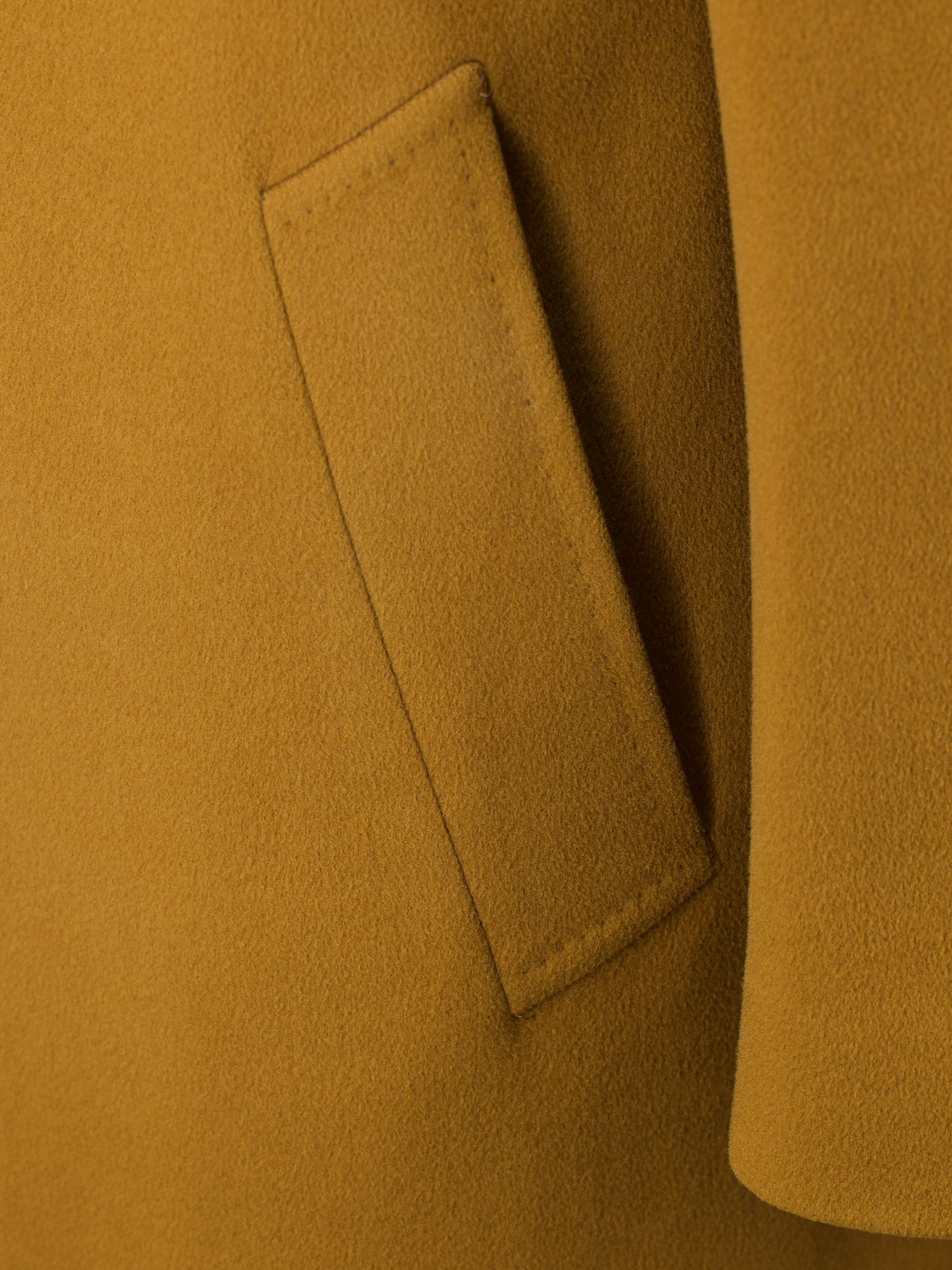 Canali Caramel Brown Vintage Wool & Cashmere Balmacaan Overcoat